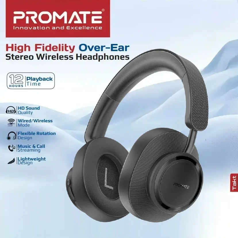 PROMATE HEADSET HIGH FIDELITY OVER-EAR WIRELESS