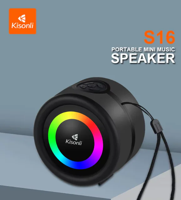 KISONLI S16 RGB MUSIC 500mAh SPEAKER BLACK