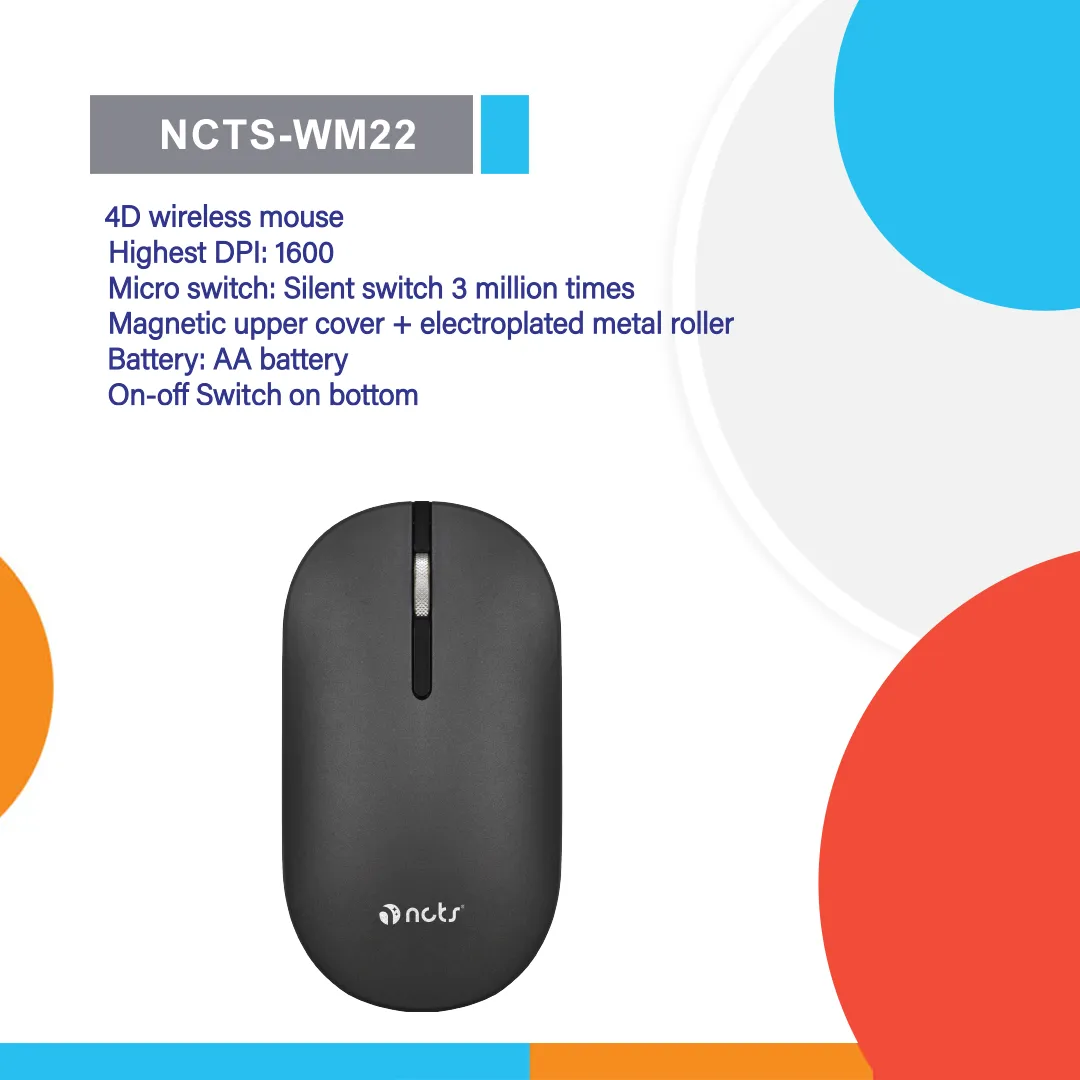 NCTS WM22 WIRELESS BLACK MOUSE