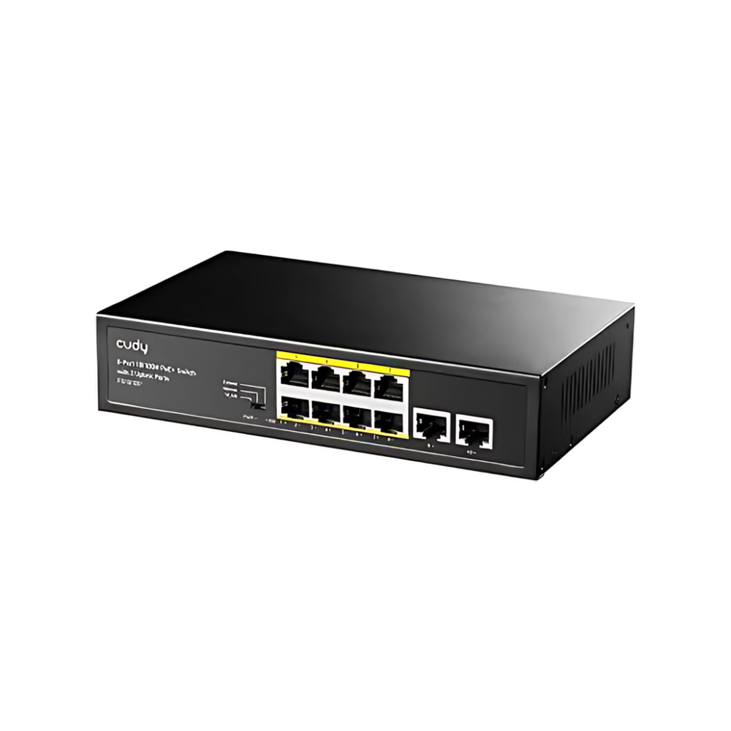 Cudy 8-Port 10-100M PoE+ Switch with 2 Uplink Ports FS1010PG