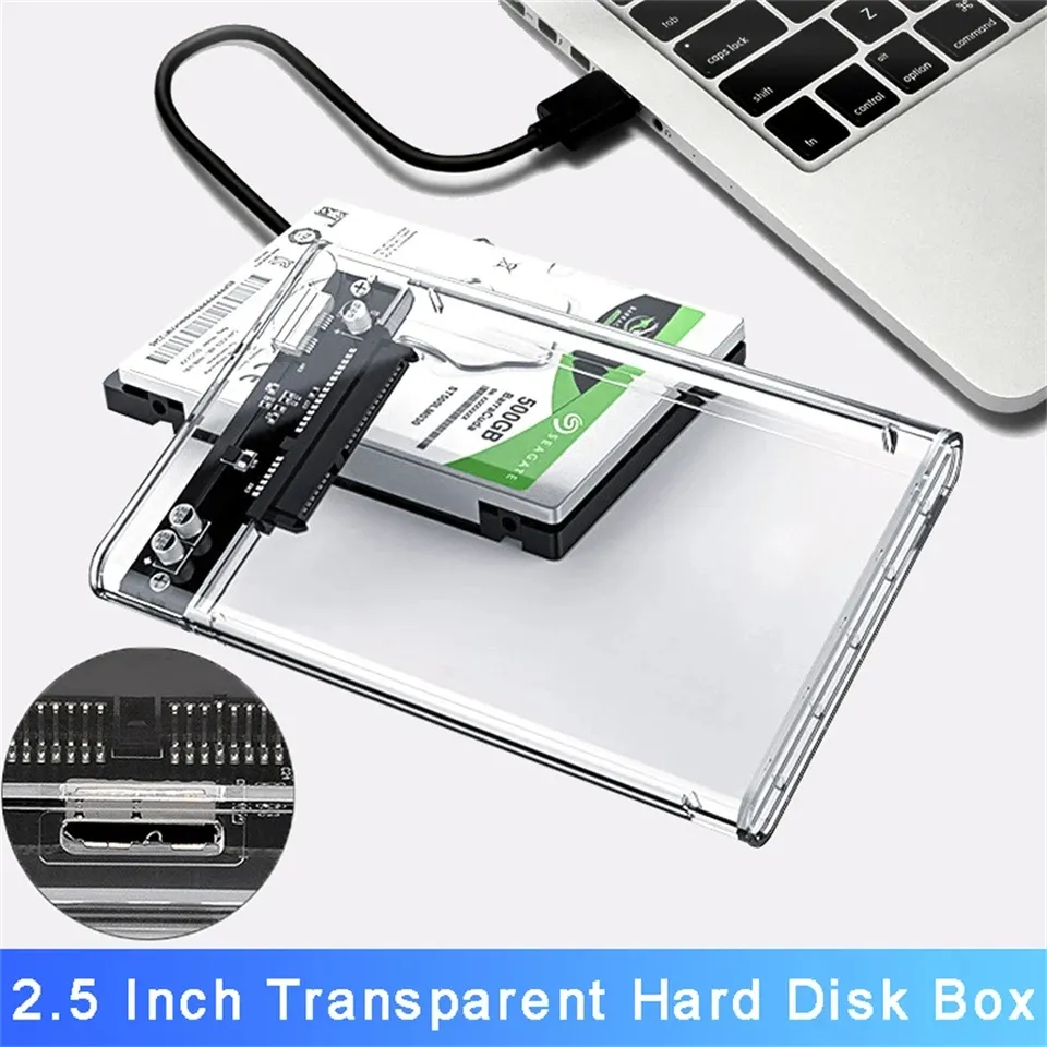 ENCLOSURE FOR HDD JMS578 ABS 2.5 USB 3.0 PLASTIC TRANSPARENT