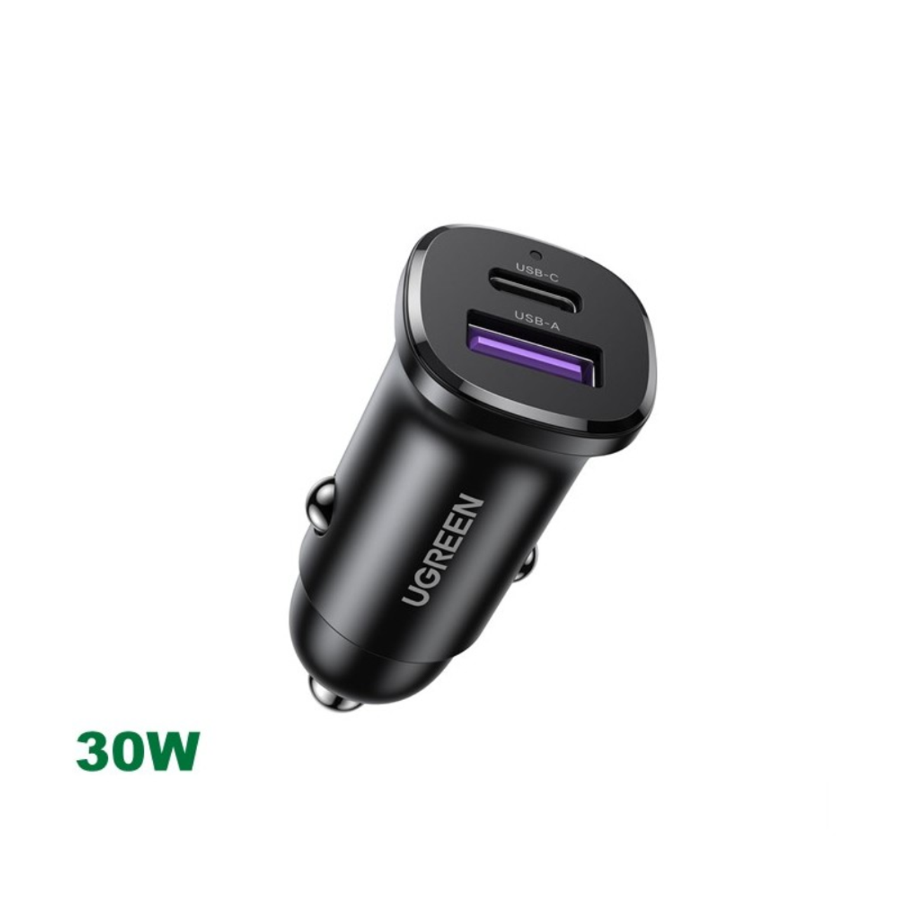 UGREEN 30W Dual Port Fast Car Charger, for Phones, Tablets & Ipads
