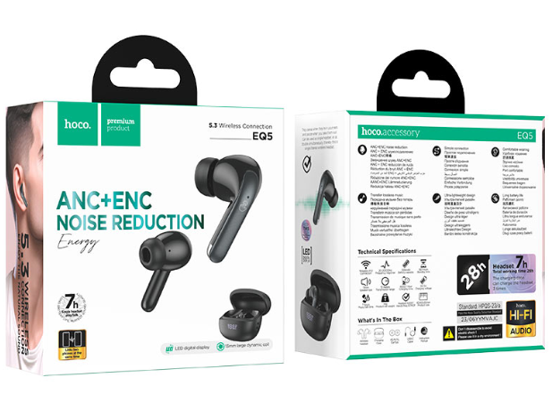 TWS headset “EQ5 Energy” ANC + ENC