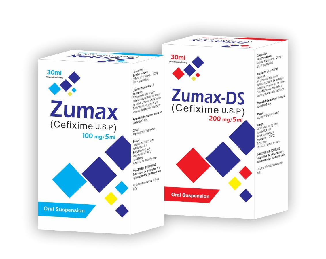Zumax (Cefixime U.S.P) Oral Suspension