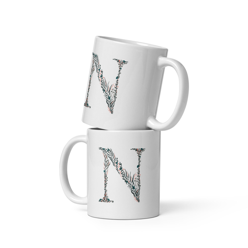 Letter N Mug - Personalized Gift