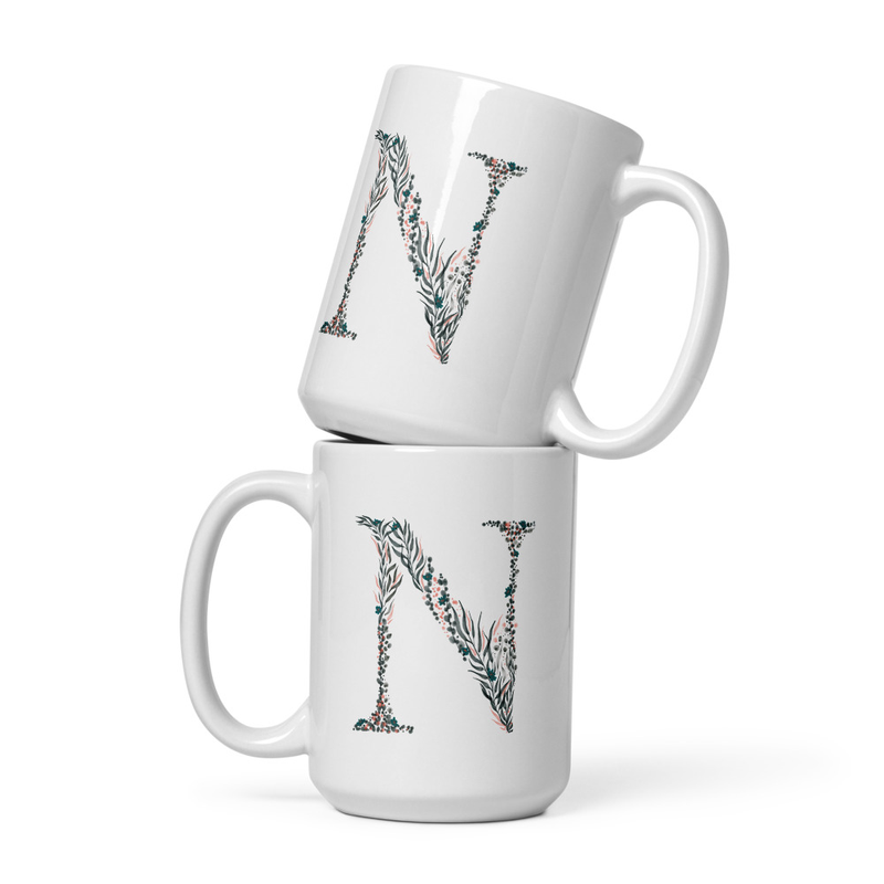 Letter N Mug - Personalized Gift