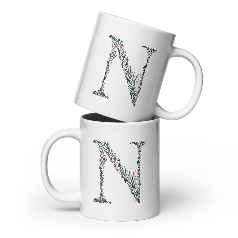 Letter N Mug - Personalized Gift