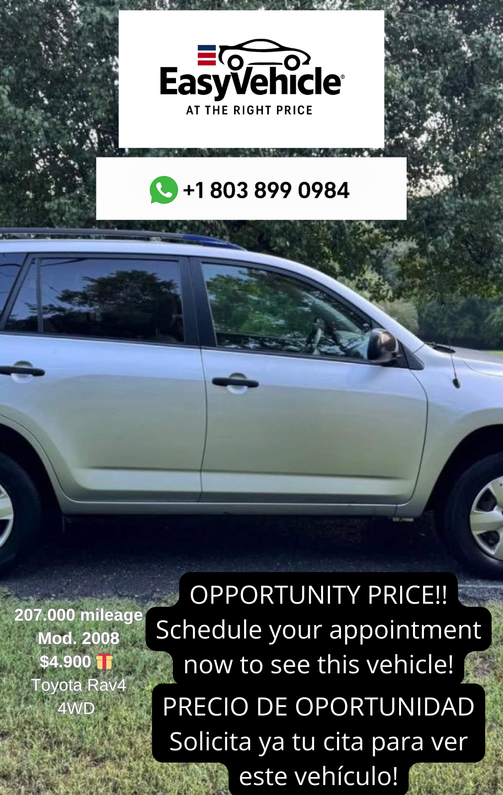 Toyota RAV4 OPORTUNITY PRICE - Easy Vehicle Usa