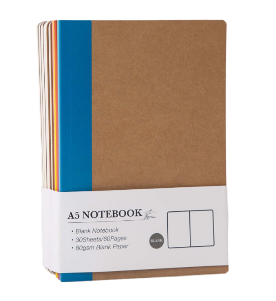 Brandable A5 Blank Notebook Set