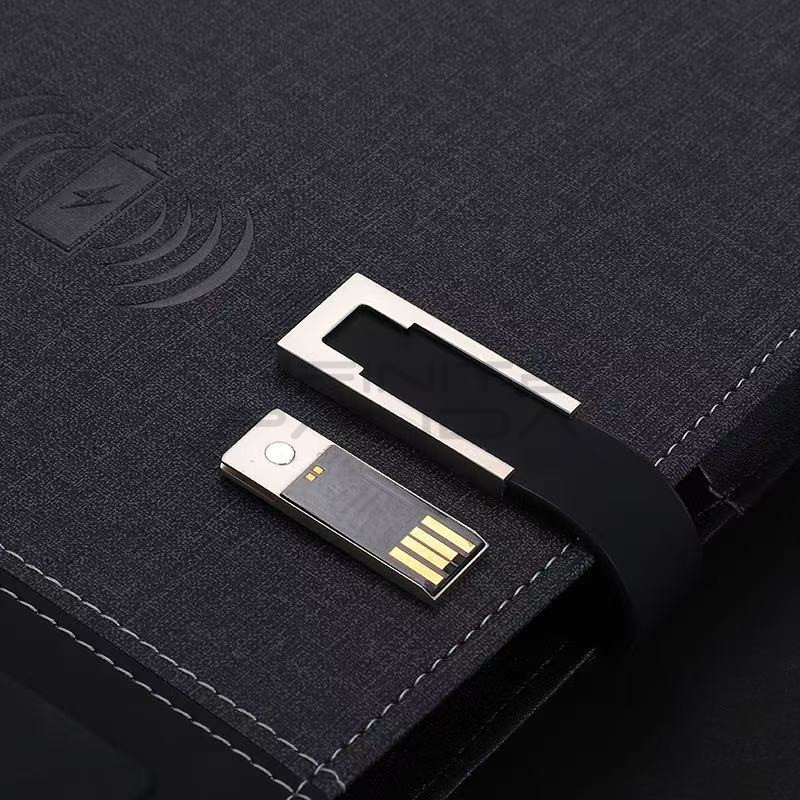 Charging Notebook – Power Bank + USB Drive + Wireless Charger