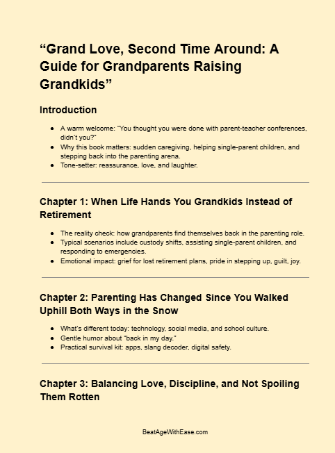 Grandparenting Guide | Grandparents Raising Grandkids Ebook | Survival Guide with Humor, Love & Practical Tips
