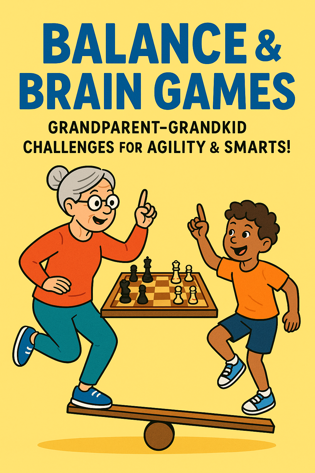 Balance and Brain Games: Grandparent-Grandkid Challenges for Agility and Smarts!