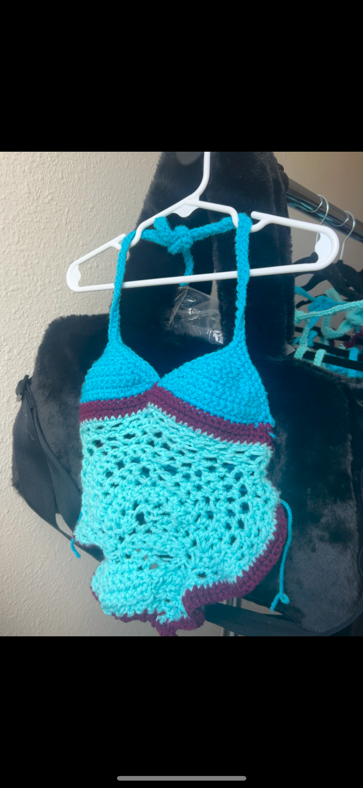 Girls Handmade Crochet Halter Top