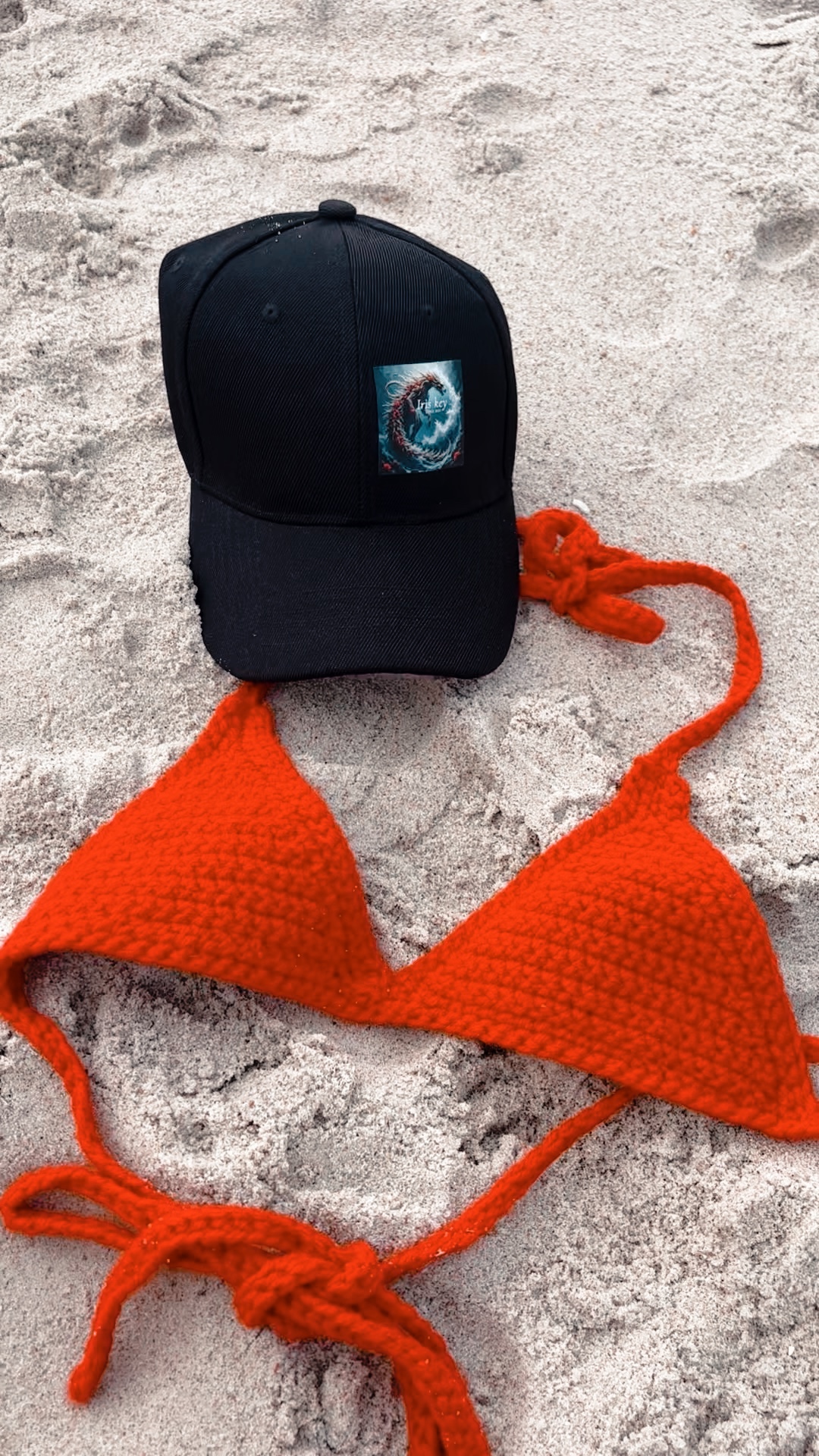 Handmade Red Crochet Bikini Top