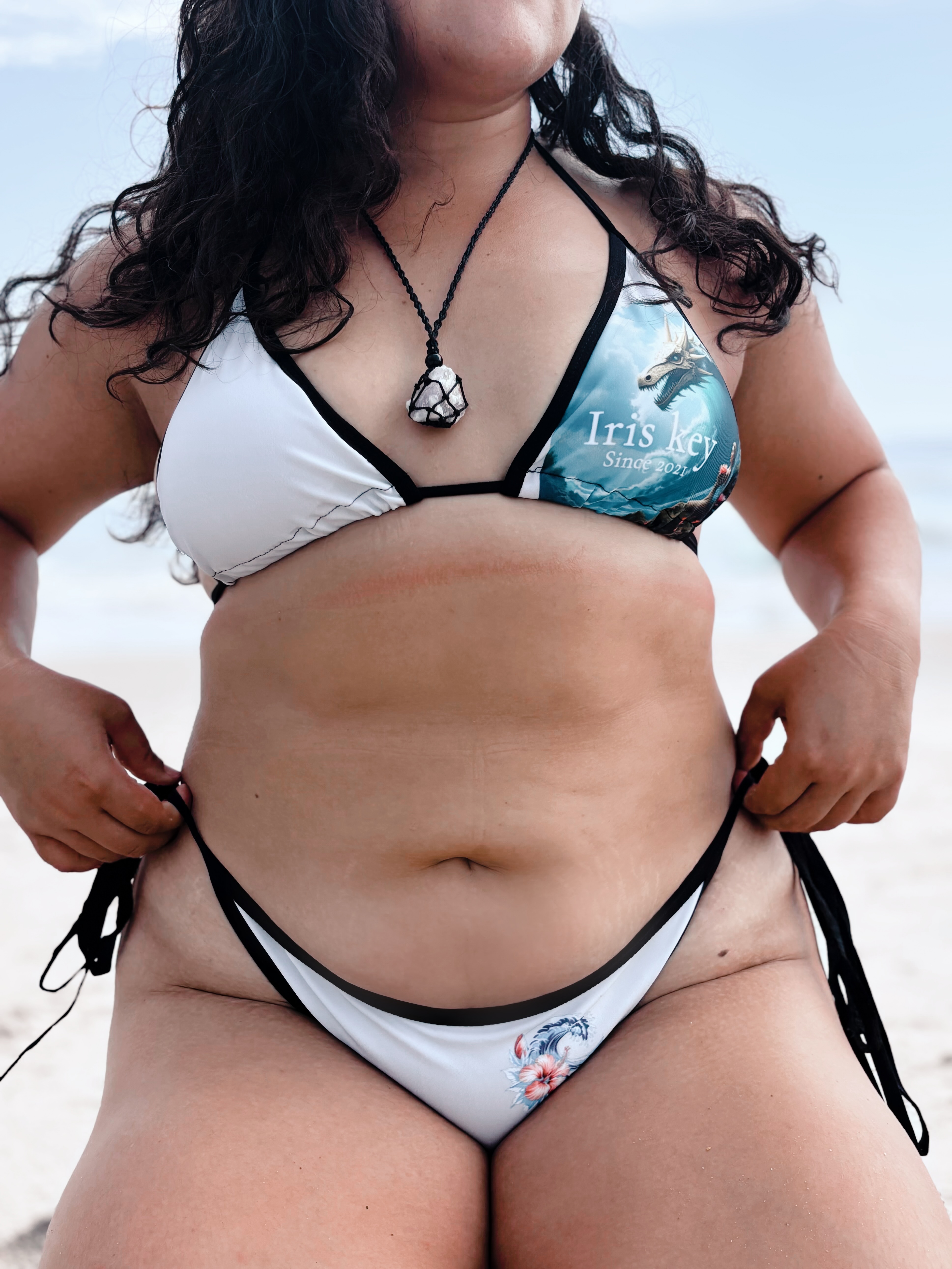 Sirens Lair Set - Gray Logo Bikini Set