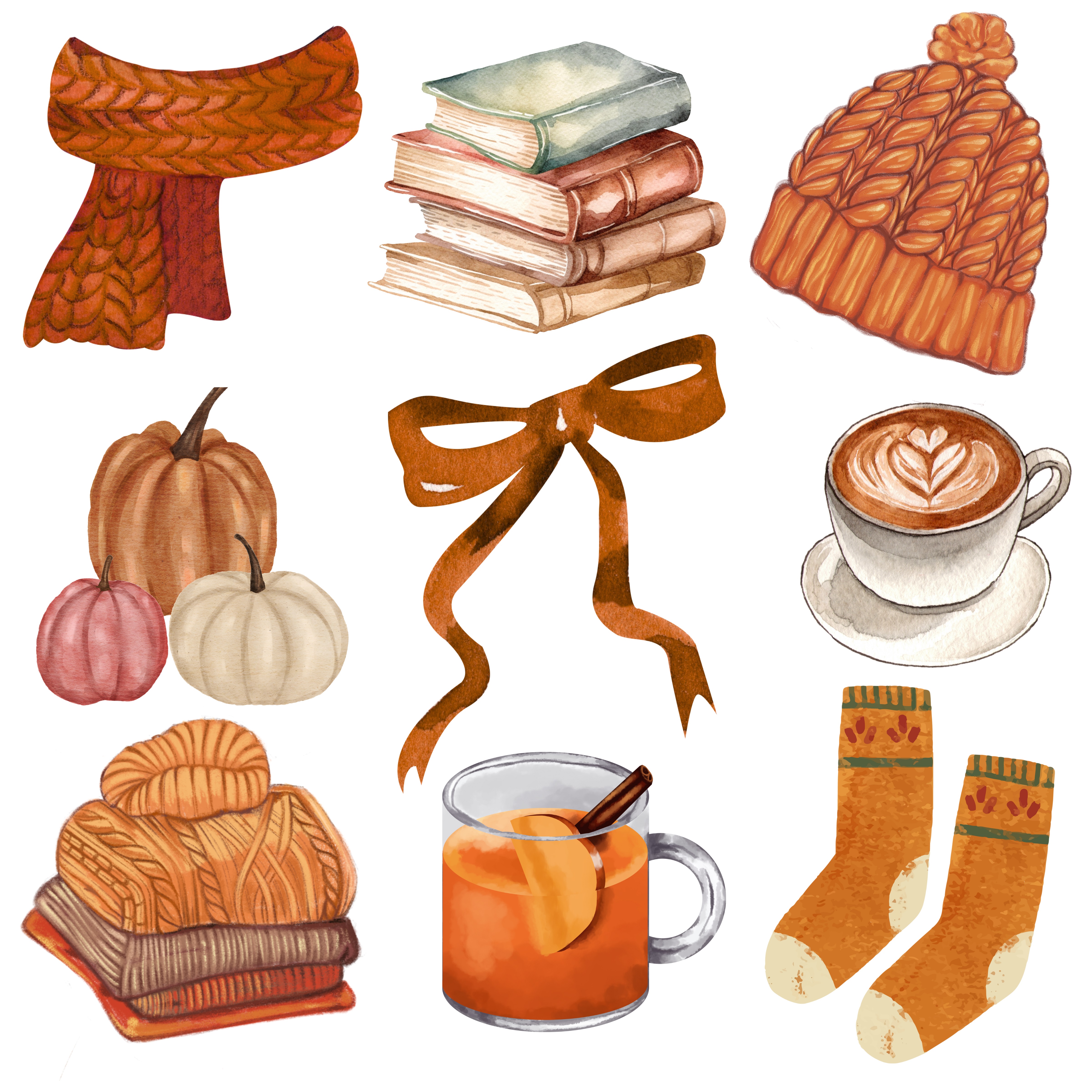 Frosted Cold Brew Coffee Glass, I Love Fall Coquette