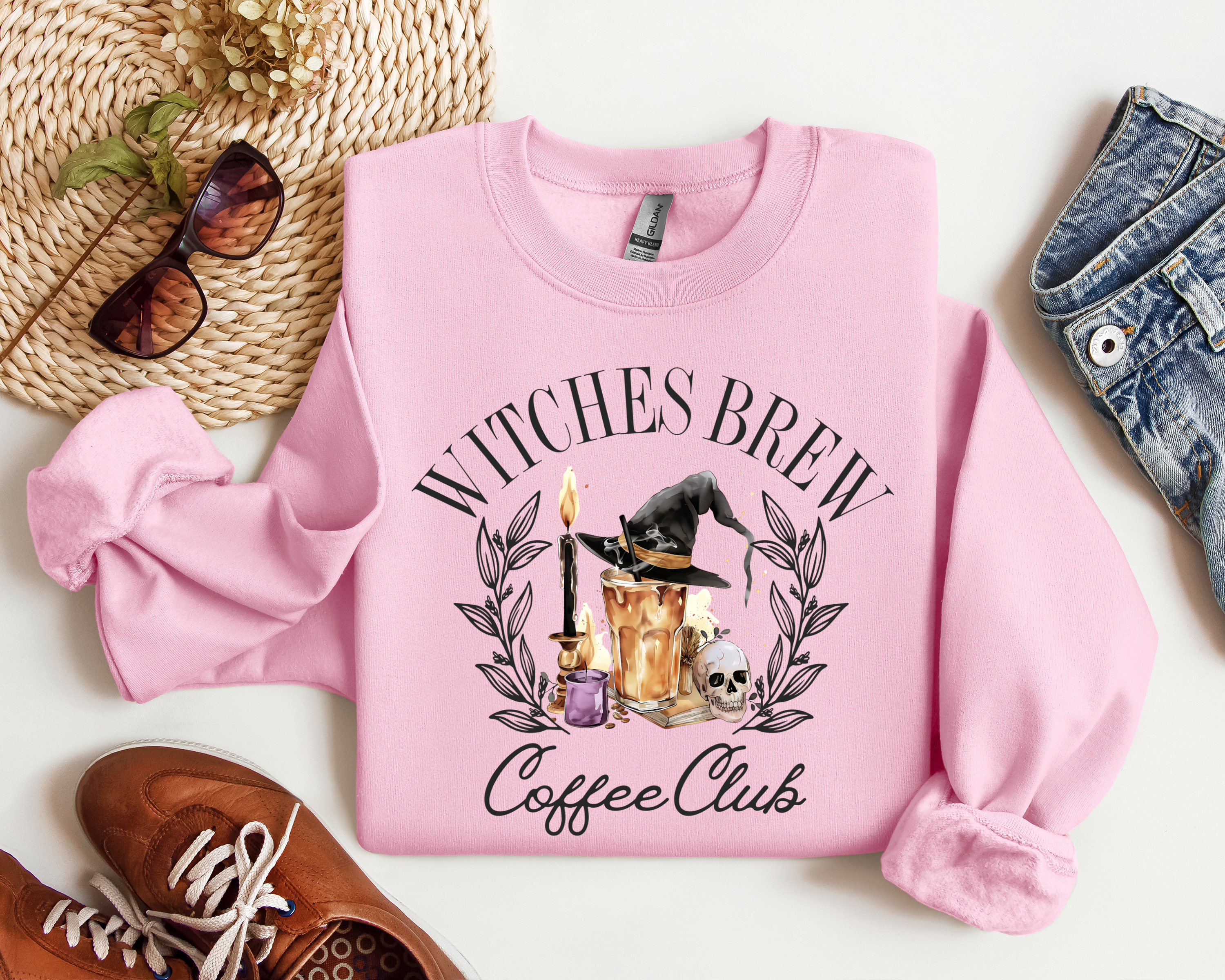 Witches Brew Halloween Crewneck, Fall Sweatshirt