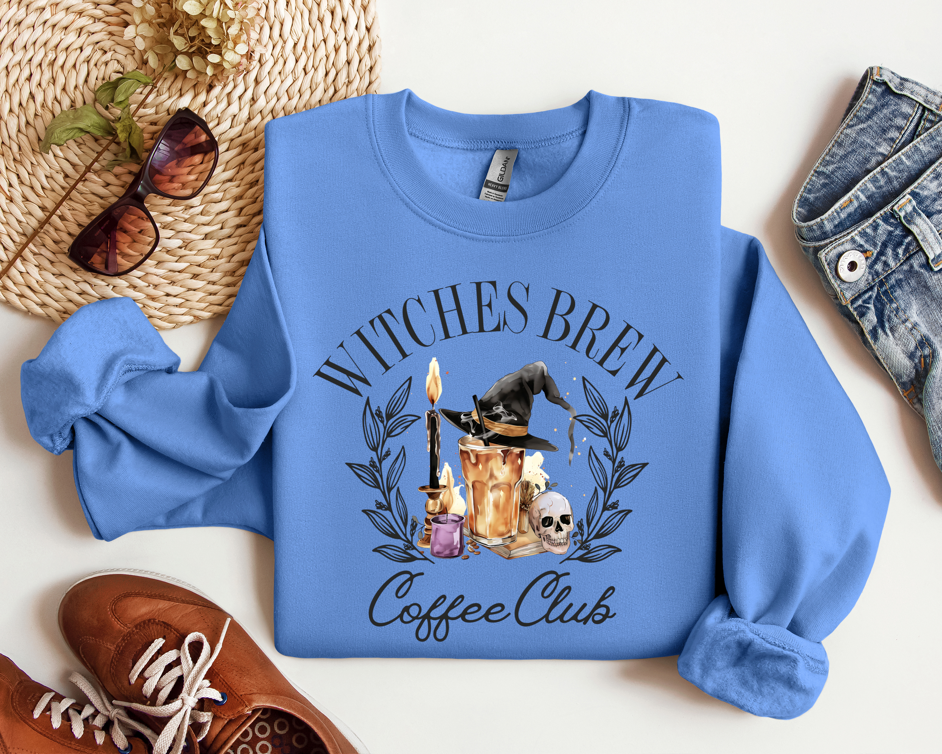 Witches Brew Halloween Crewneck, Fall Sweatshirt