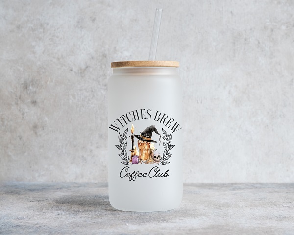 Cold Brew Coffee Glass, Witches Brew Drinkware