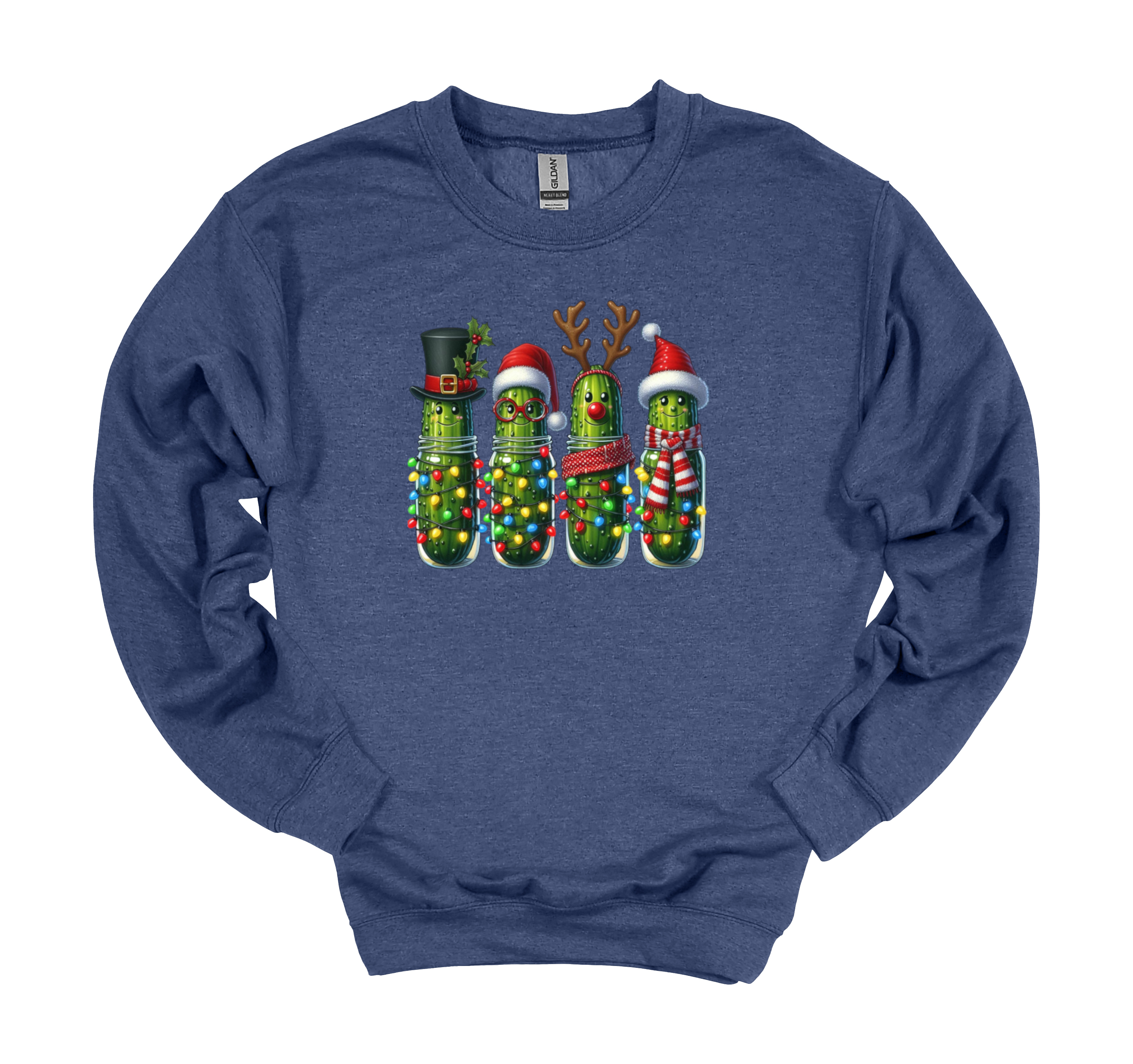 Christmas Pickle Sweatshirt, Festive Pickle Crewneck