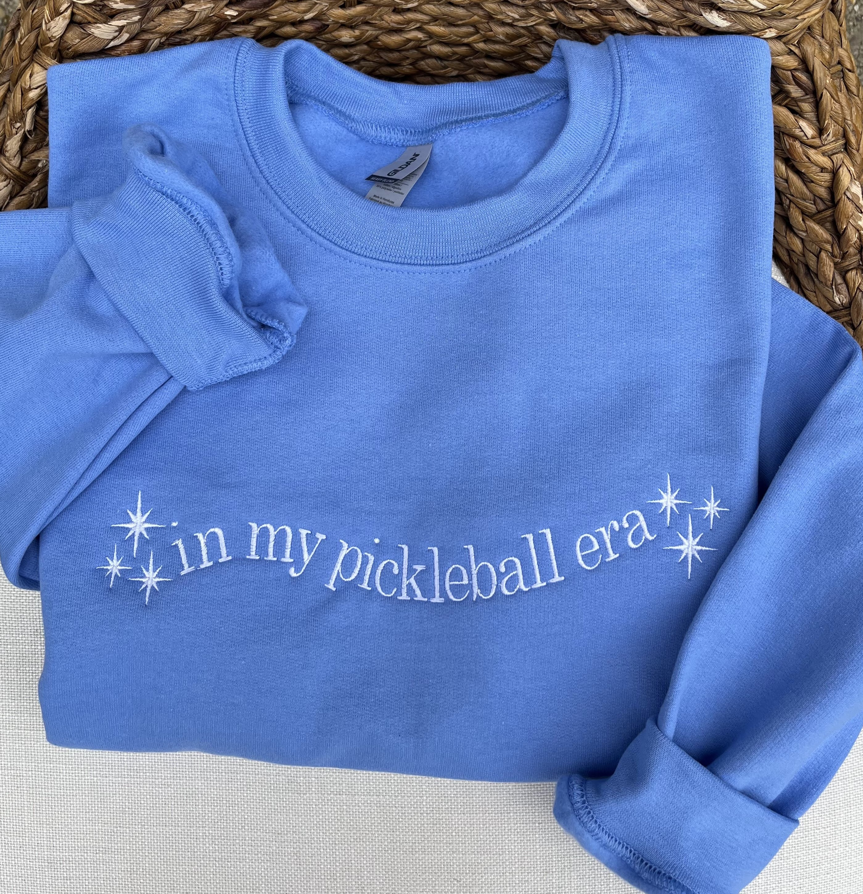 Embroidered "In My Pickleball Era" Crewneck