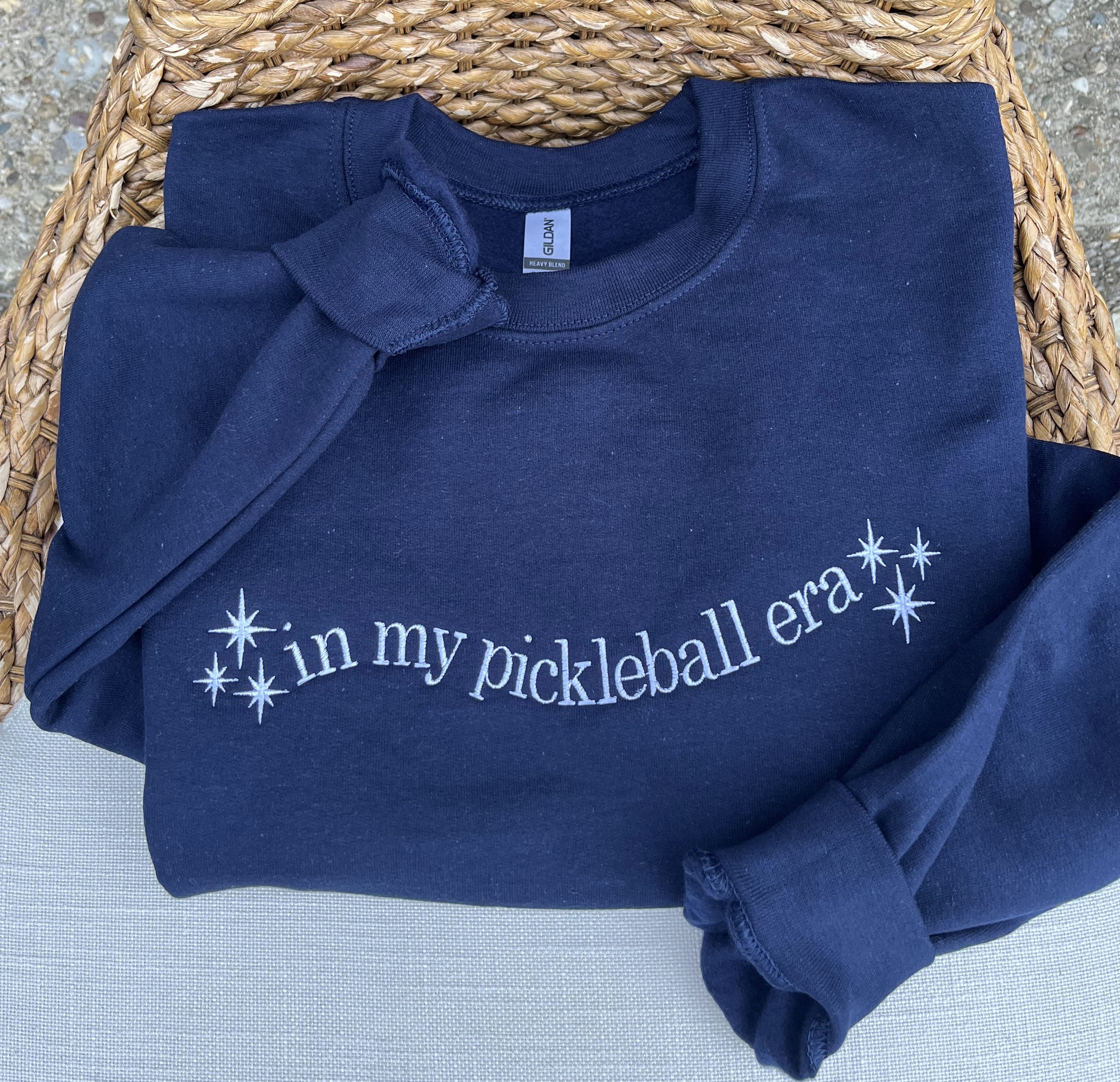 Embroidered "In My Pickleball Era" Crewneck