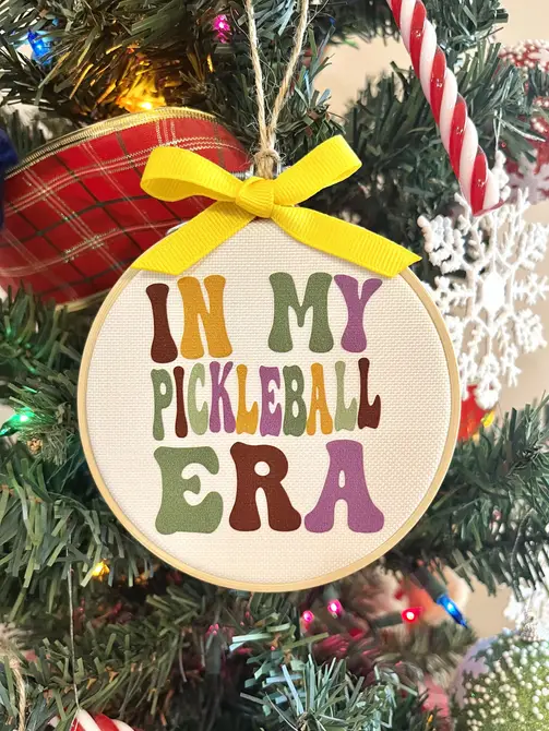 In My Pickleball Era Christmas Ornament, Gift Tag