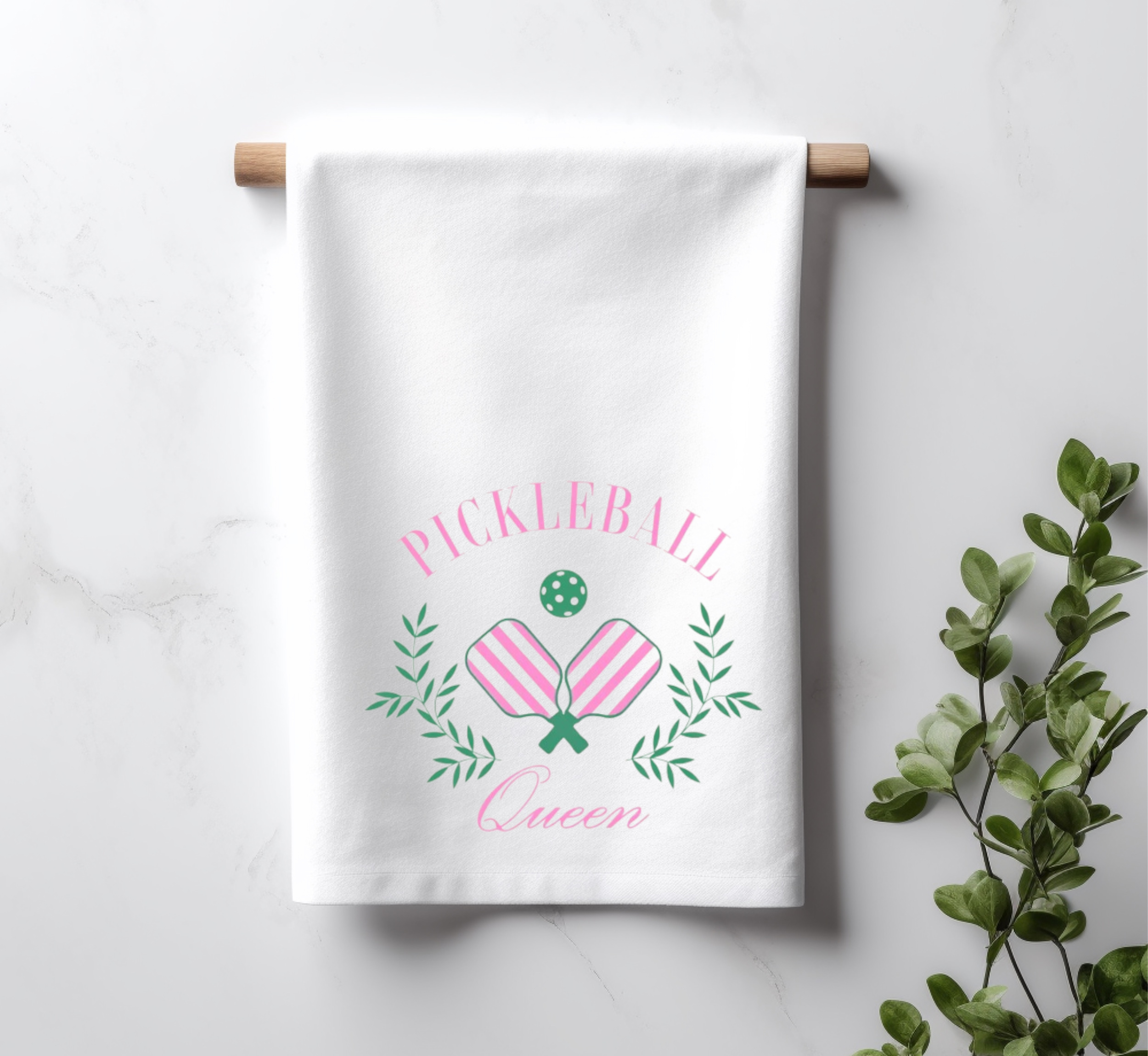 Pickleball Queen Tea Towel