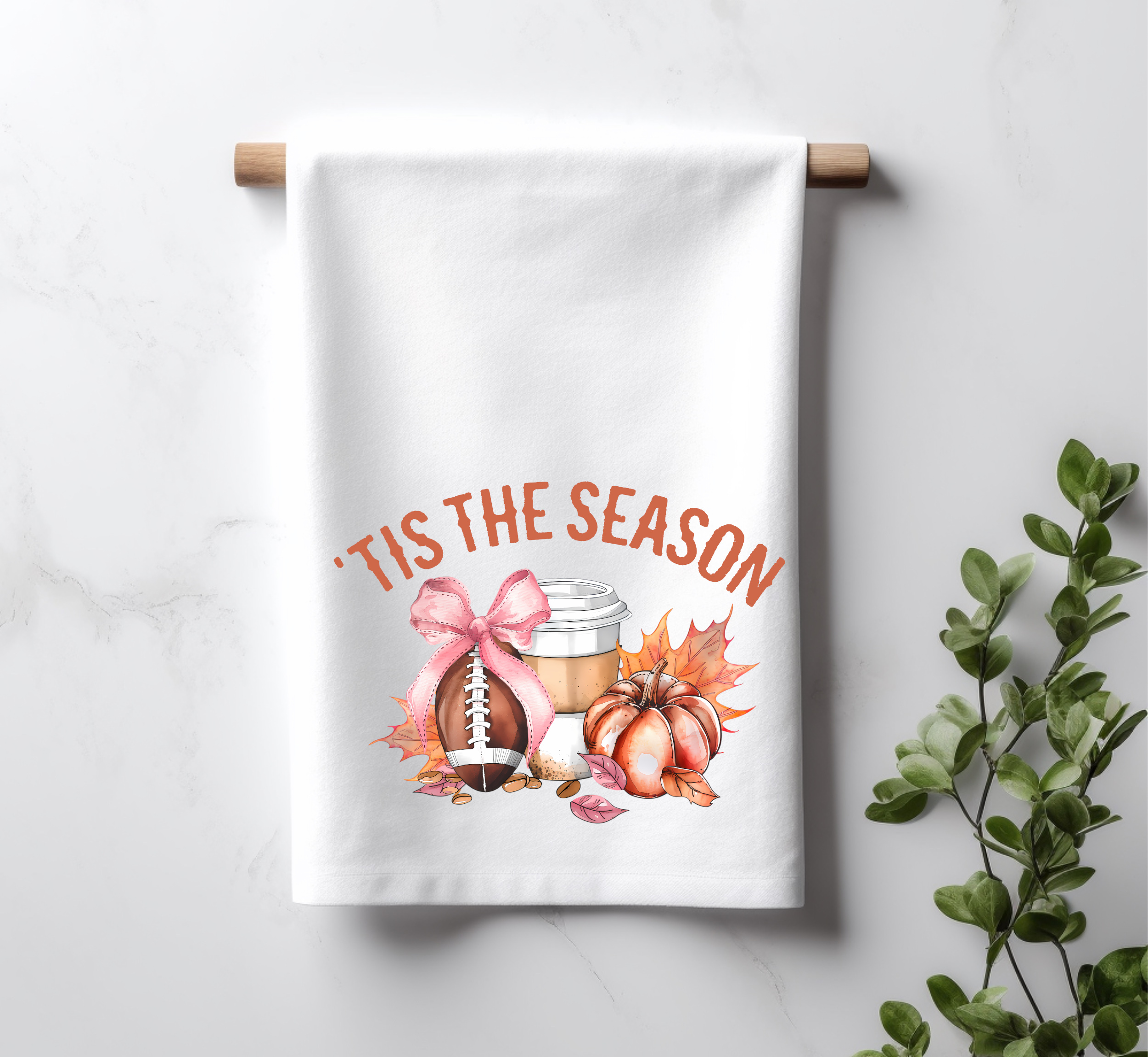 Tis the Season Coquette Tea Towel