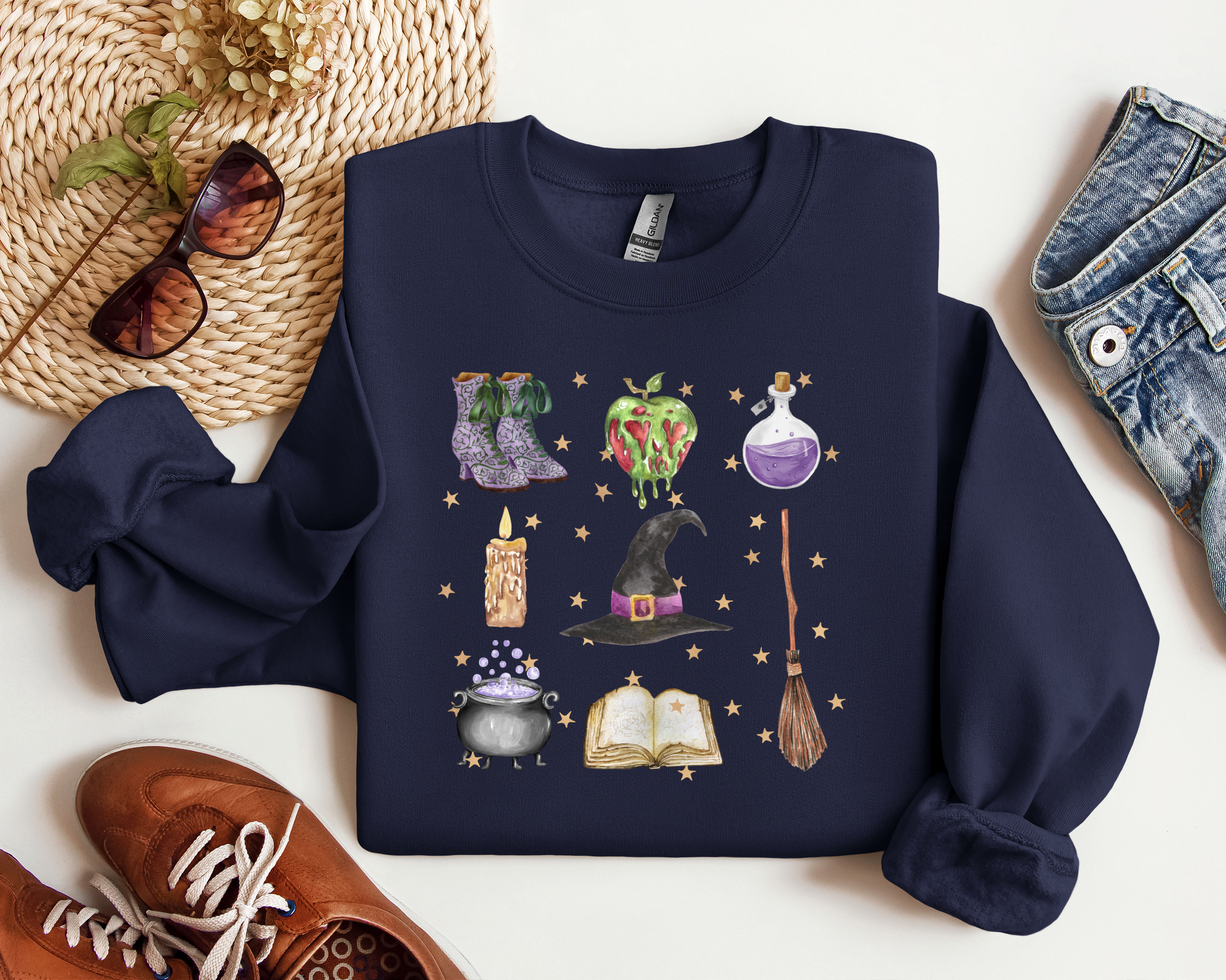 Witches Things Crewneck, Halloween Sweatshirt, Fall