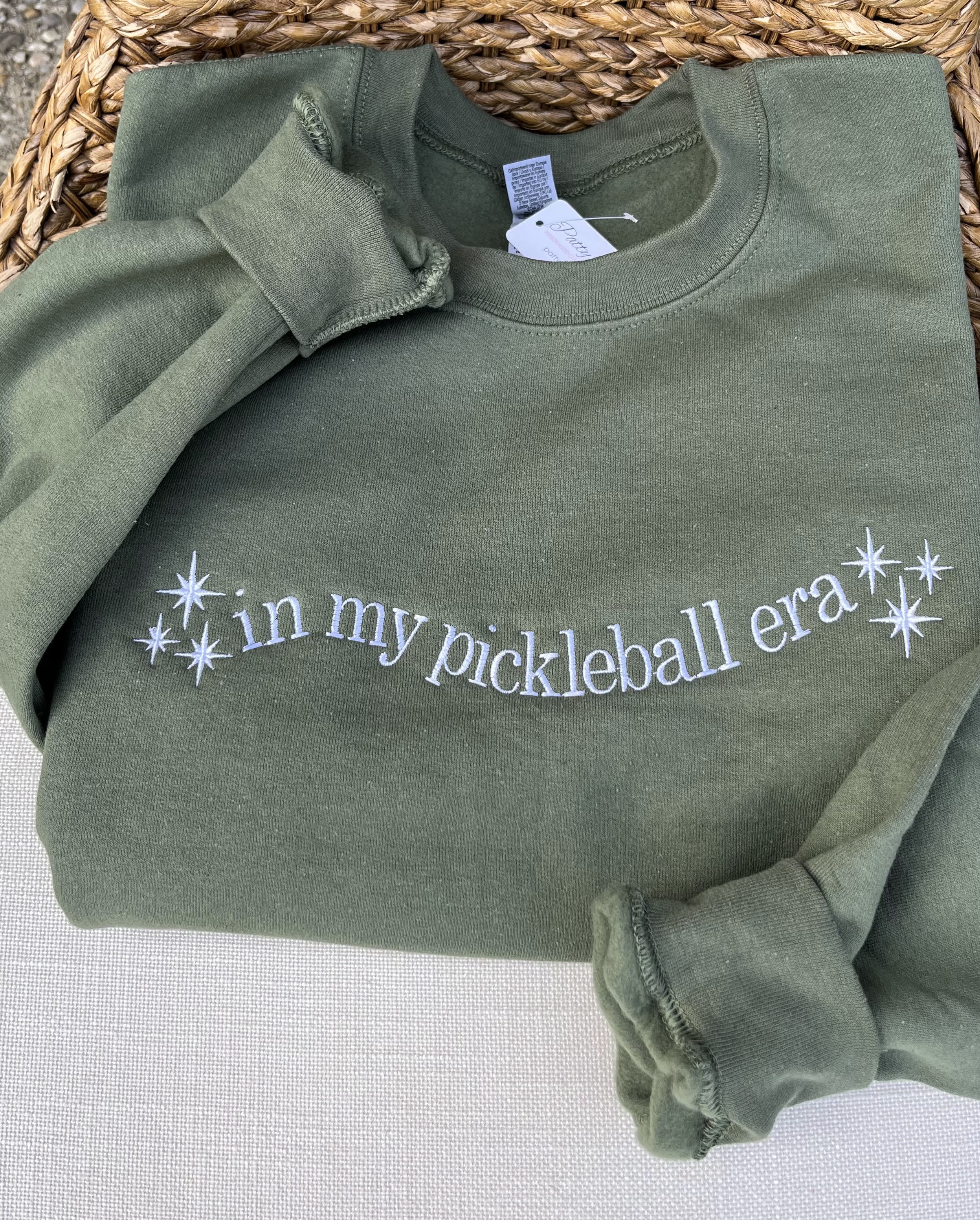 Embroidered "In My Pickleball Era" Crewneck