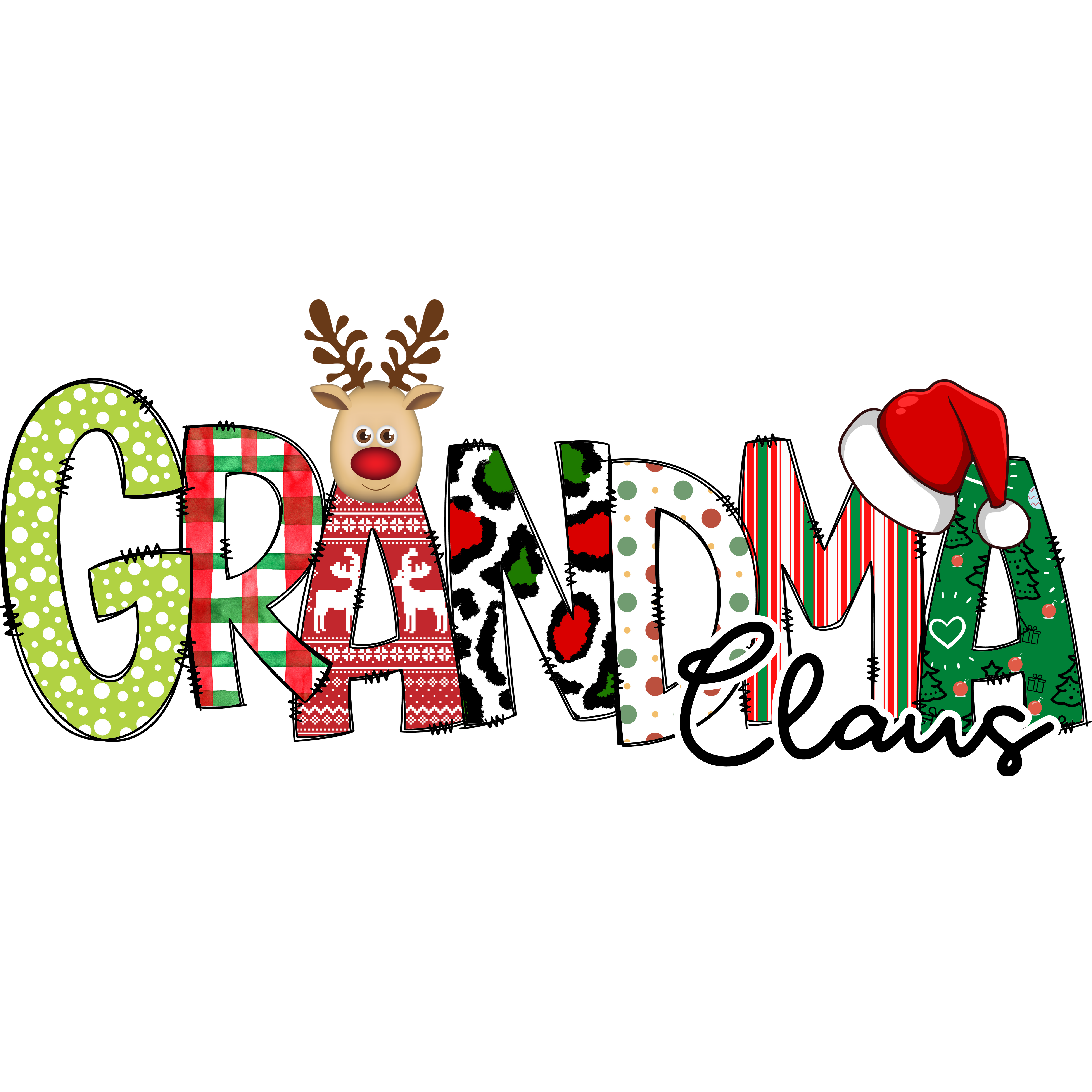 Grandma Claus Holiday Crewneck, Christmas Sweatshirt
