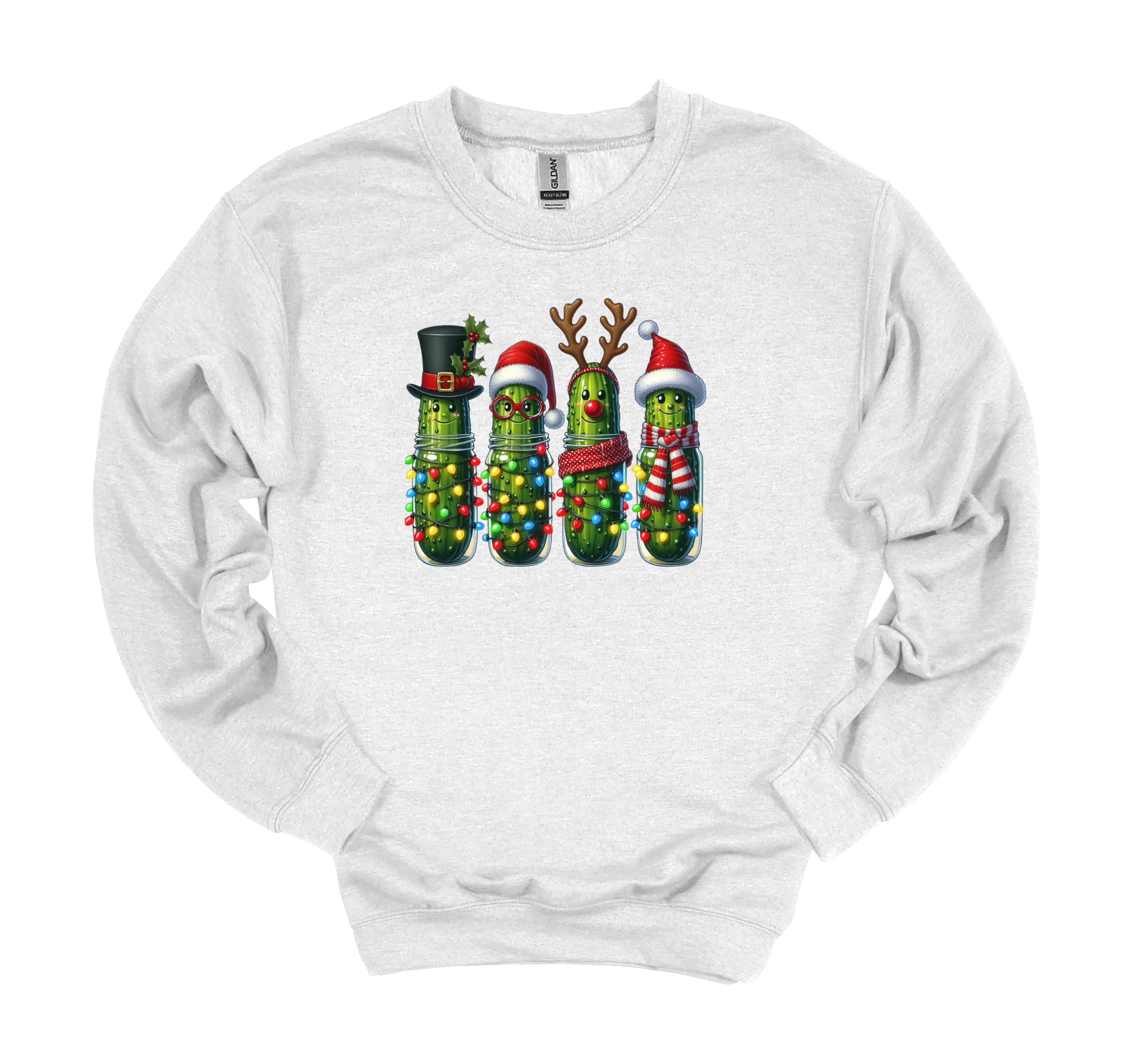 Christmas Pickle Sweatshirt, Festive Pickle Crewneck