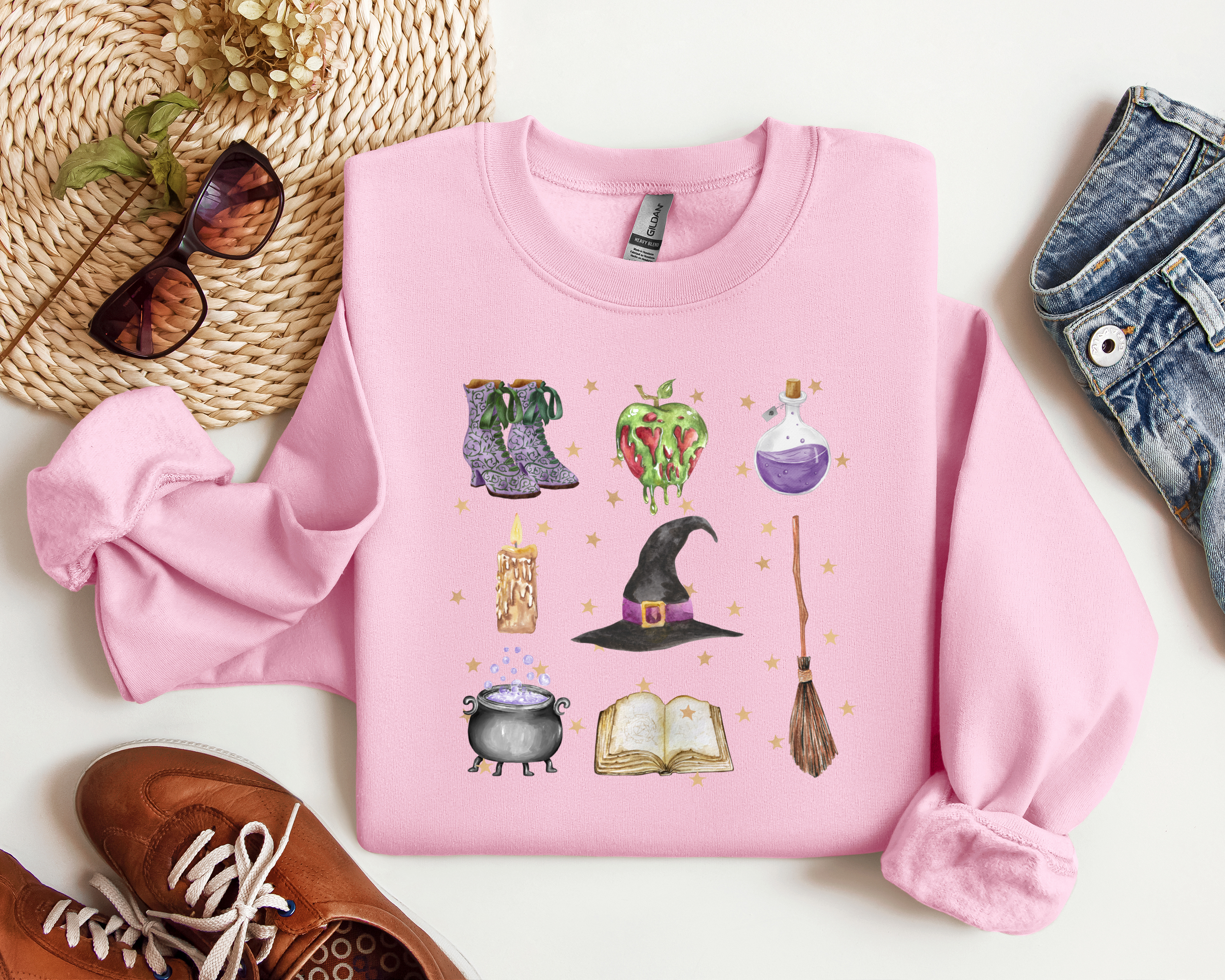 Witches Things Crewneck, Halloween Sweatshirt, Fall