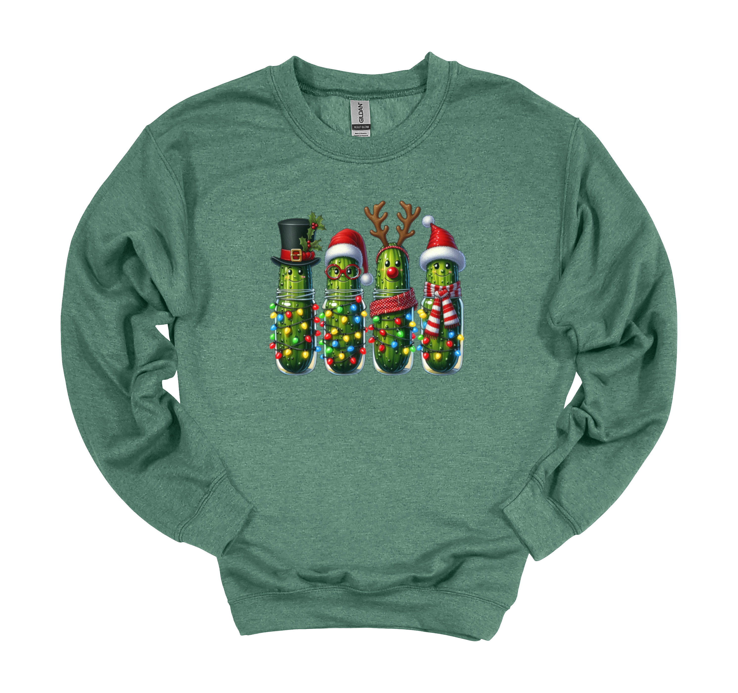 Christmas Pickle Sweatshirt, Festive Pickle Crewneck
