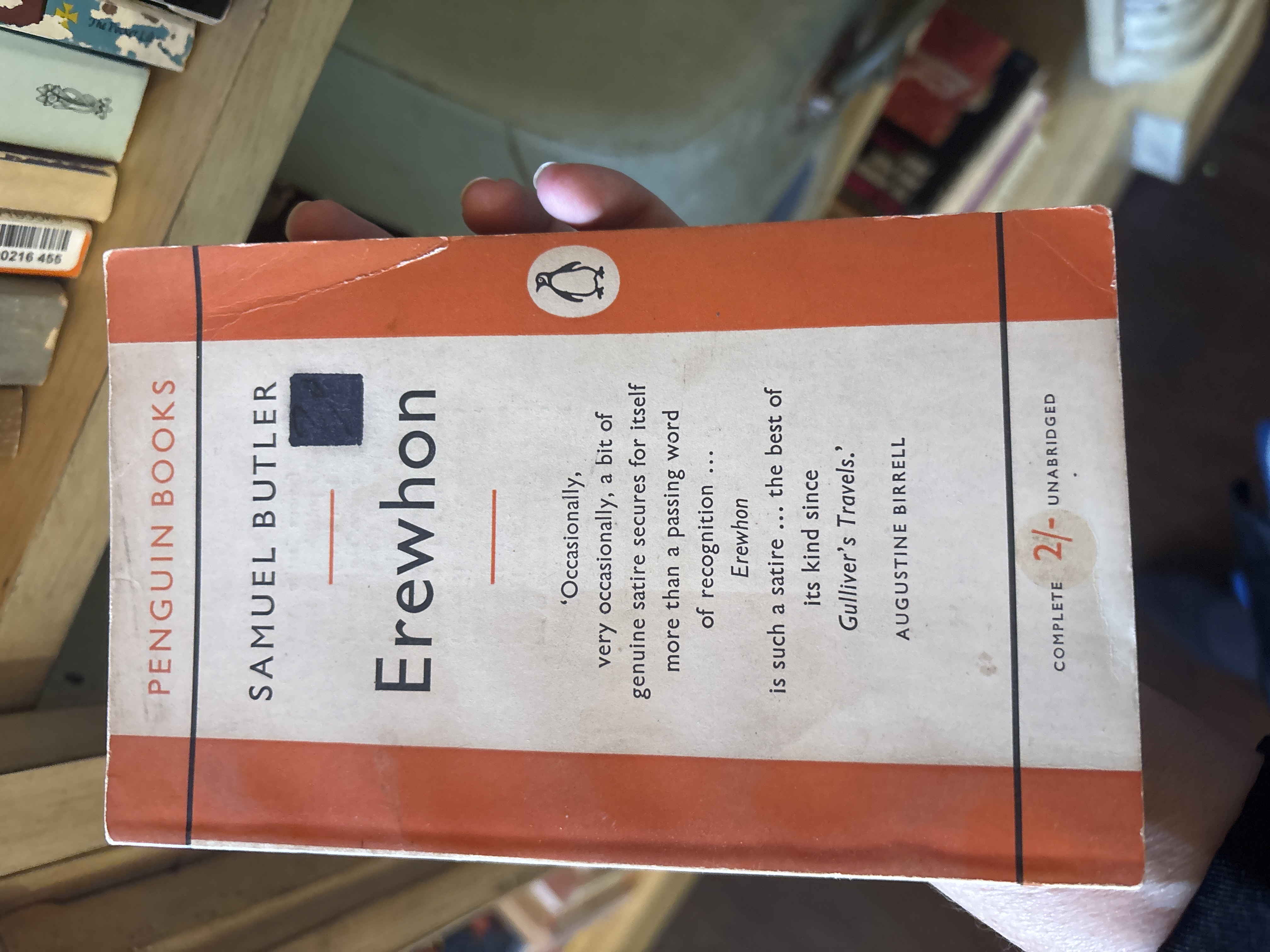 Erewhon by Samuel Butler