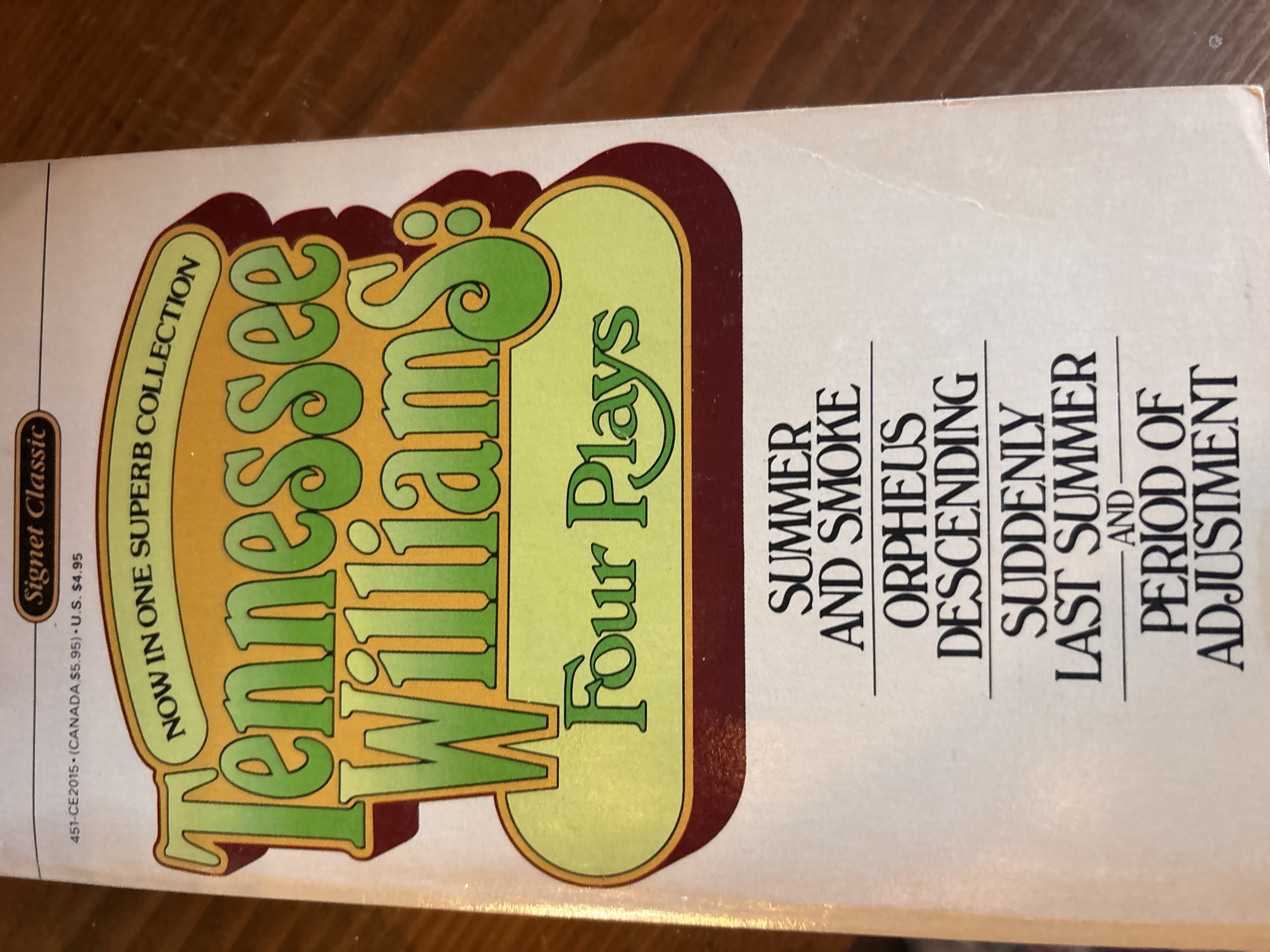 Tennessee Williams Four Plays
