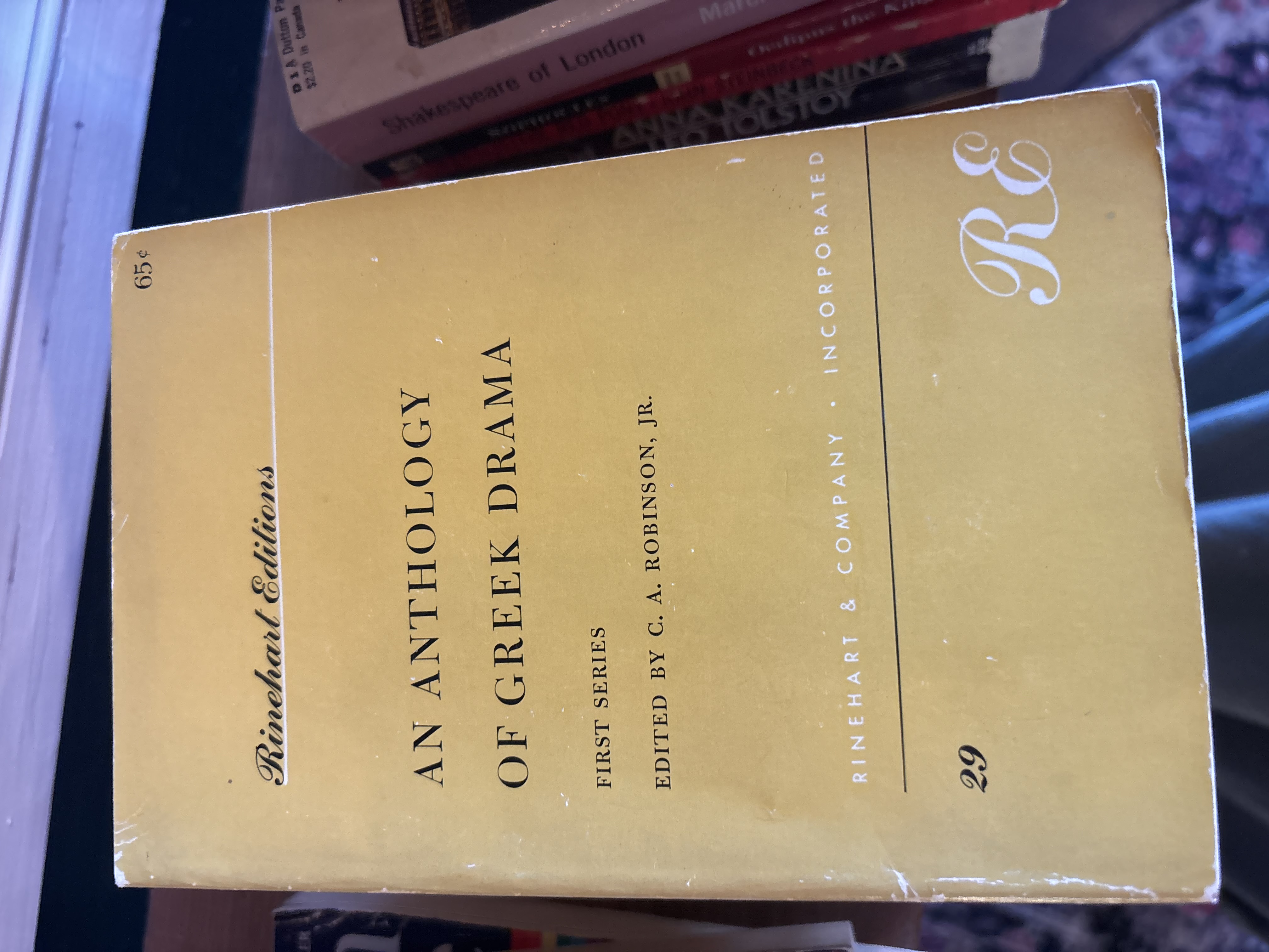 An Anthology of Greek Drama