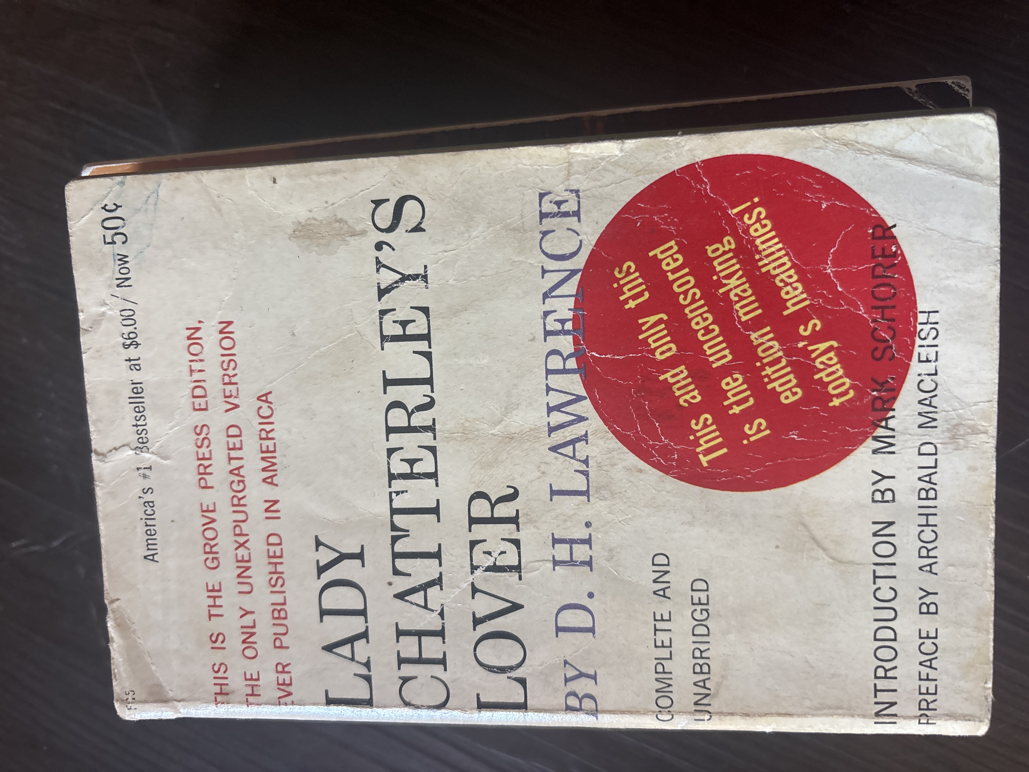 Lady Chatterley's Lover by D. H. Lawrence