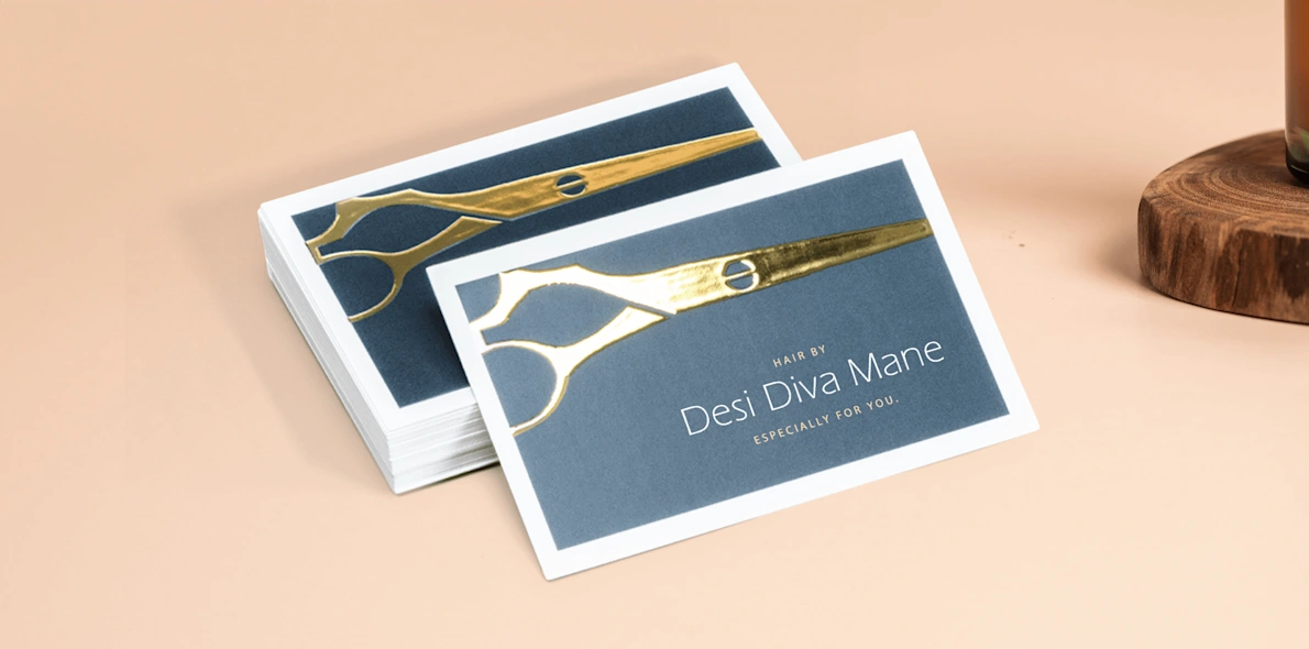 Raised Foil Visiting Cards