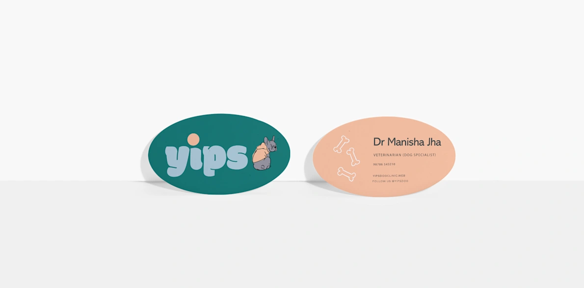 Oval Visiting Cards
