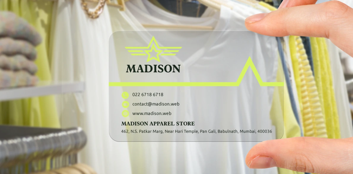 Transparent Business Cards