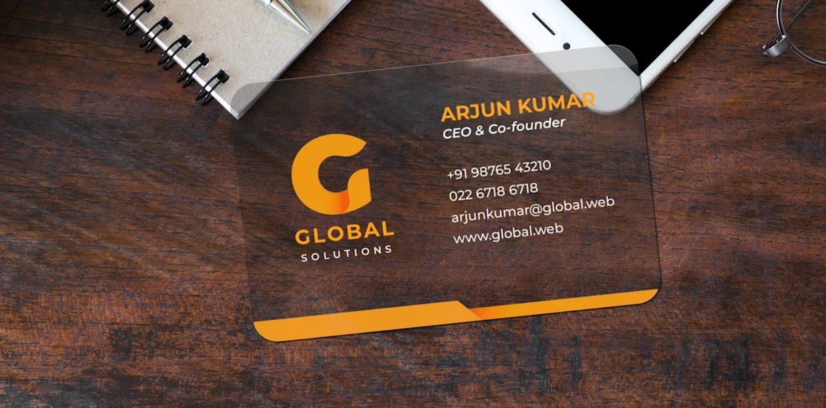 Transparent Business Cards