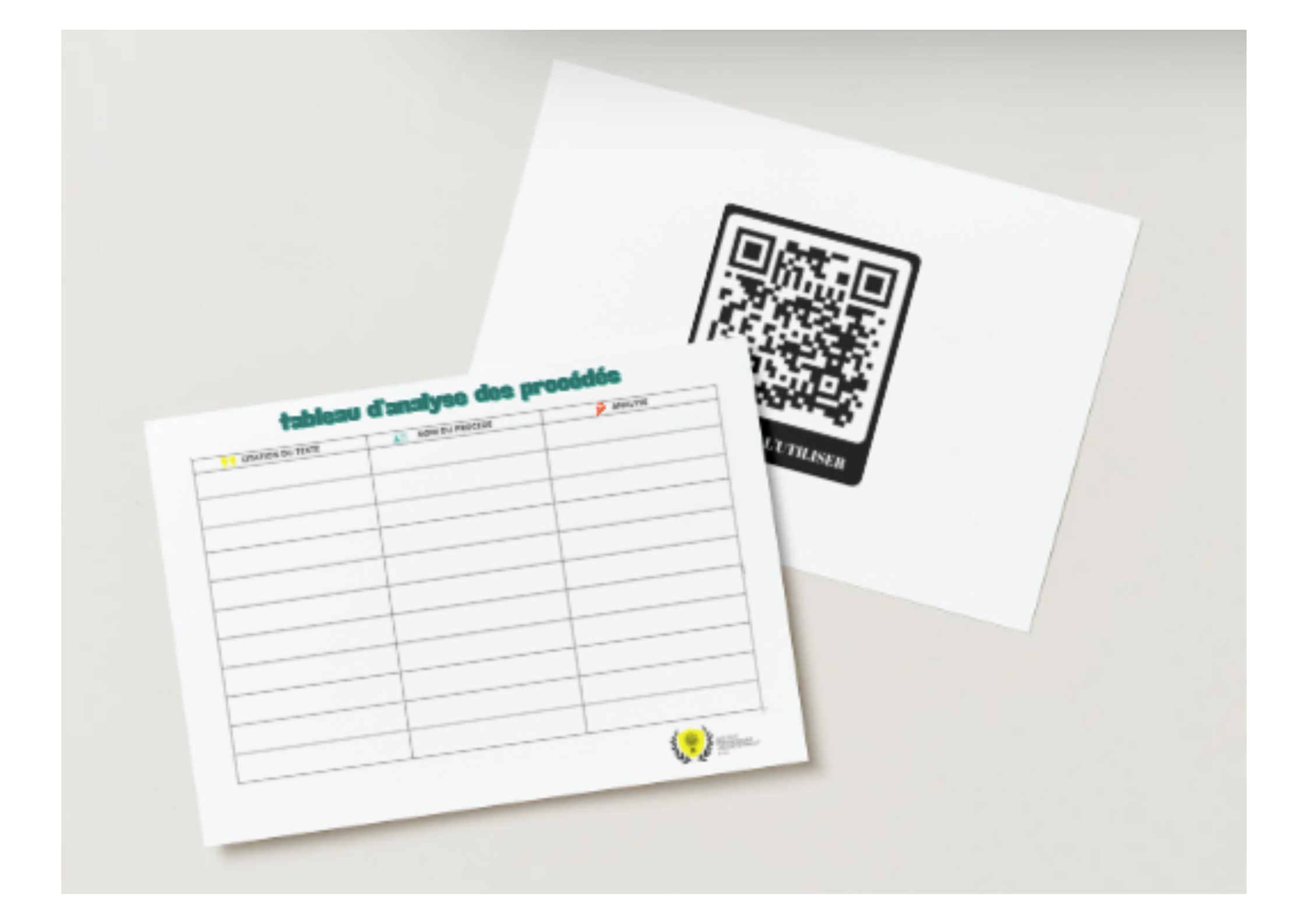 Le tableau d'analyse des procédés