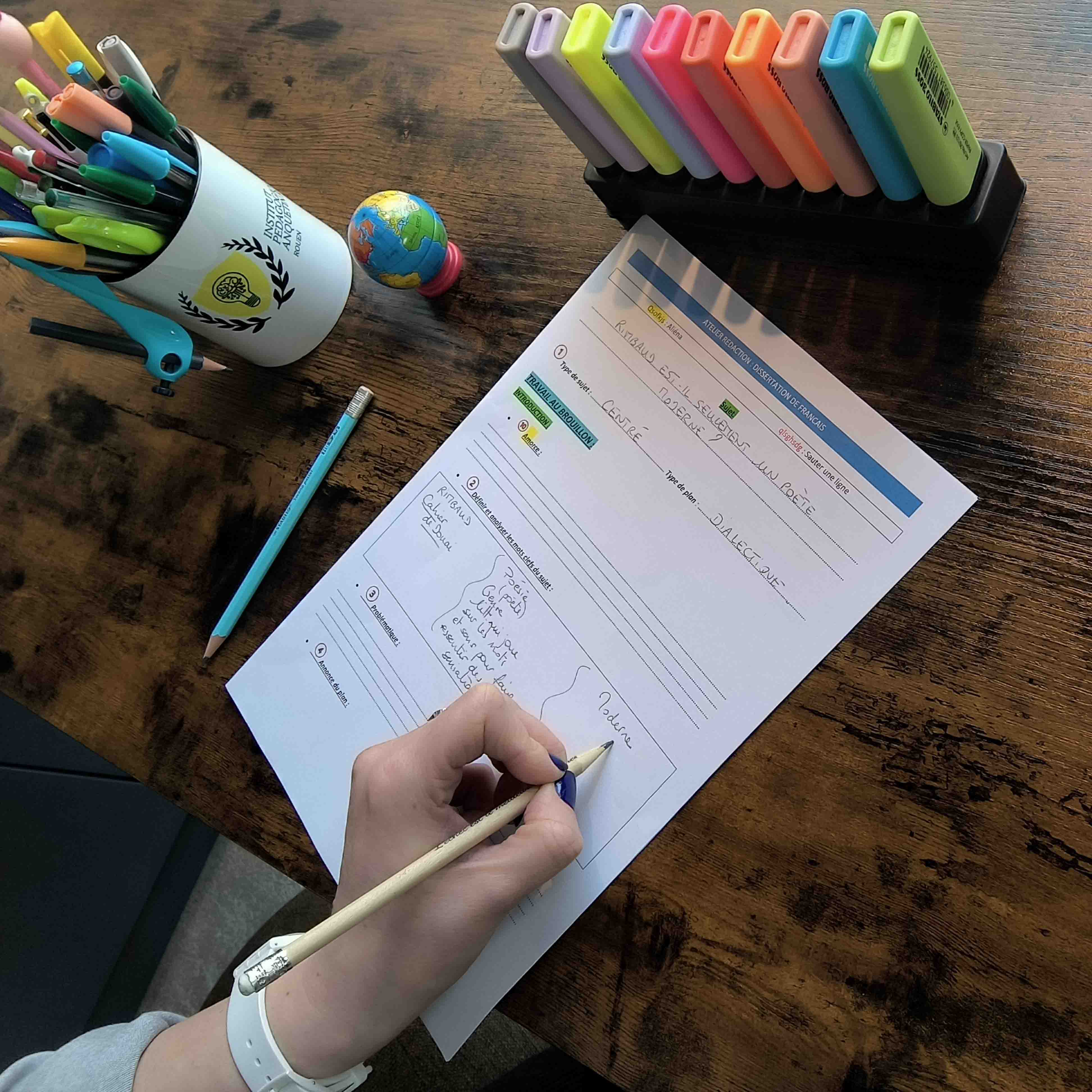 Feuille de méthodologie : dissertation de français