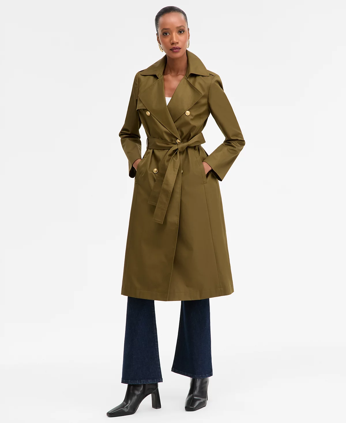 Trench Coat - Dark olive