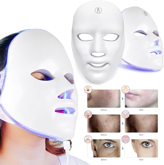 LED Face Mask - Wireless 7-Color 