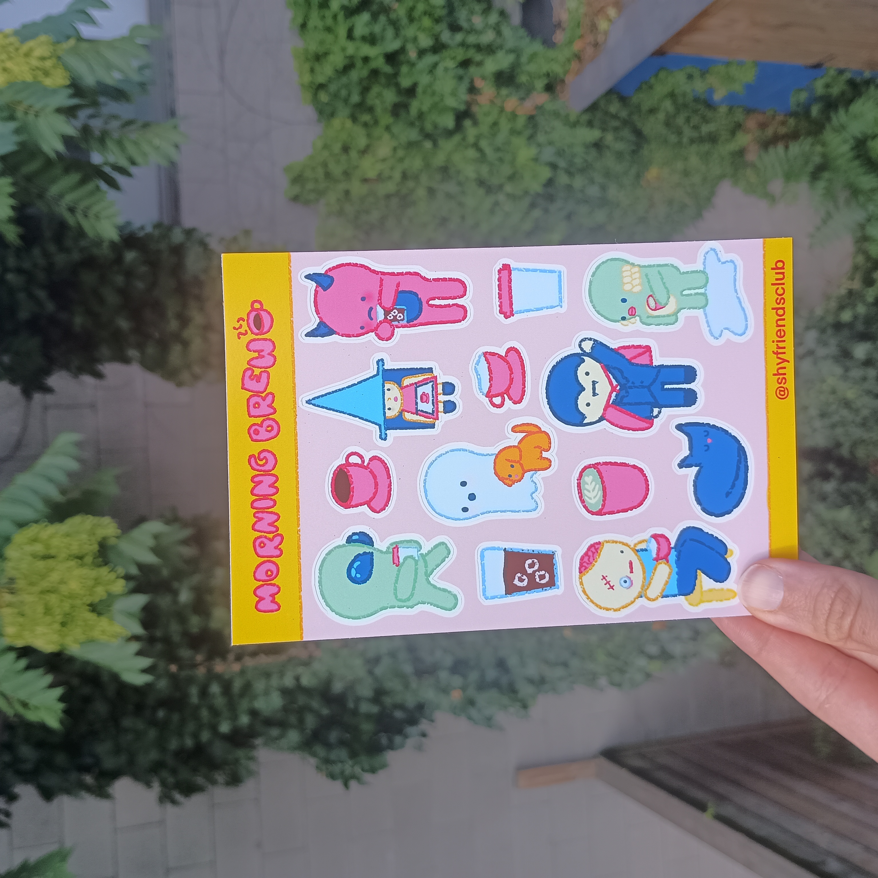 coffee sticker sheet