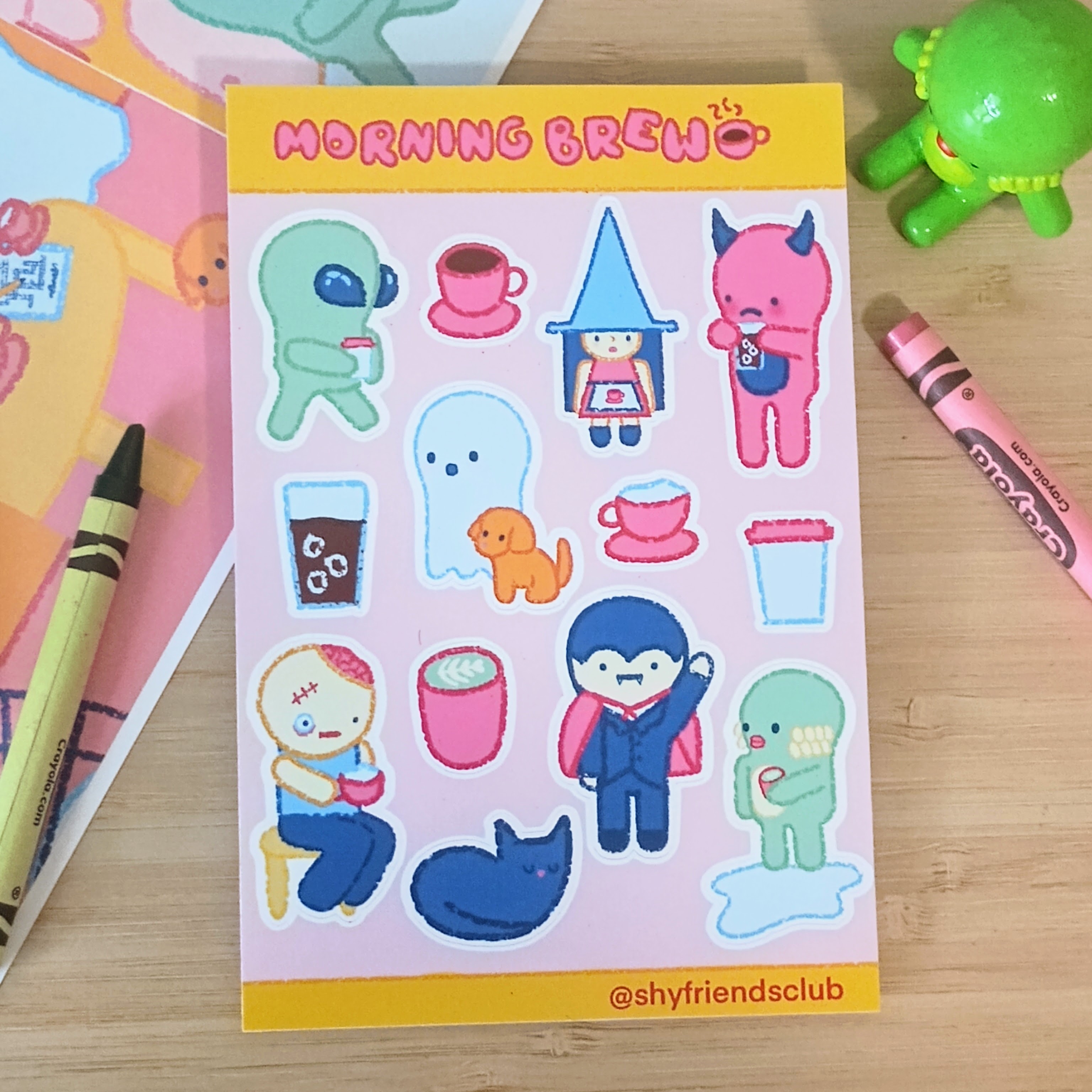 coffee sticker sheet