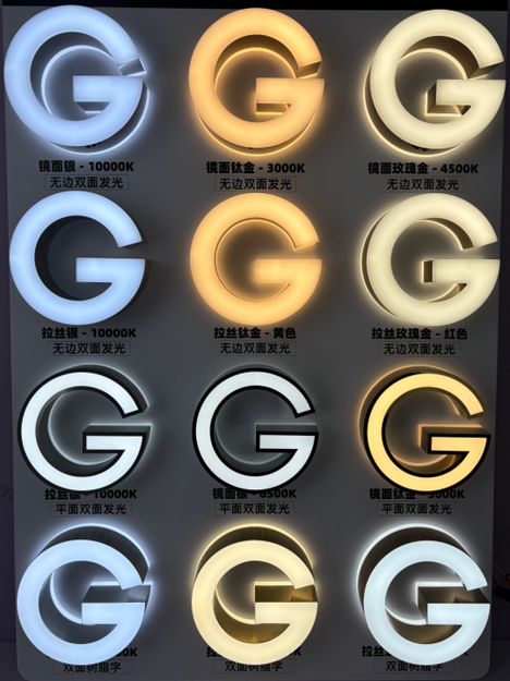 Face-Lit Letters